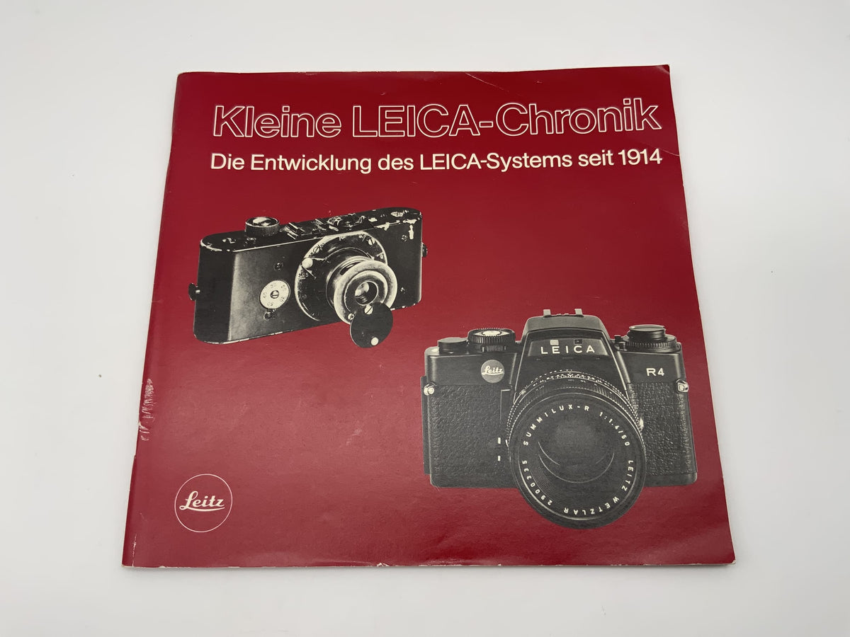 Leitz Kleine Leica-Chronik - Die Entwicklung seit 1914 Bröschüre Deutsch