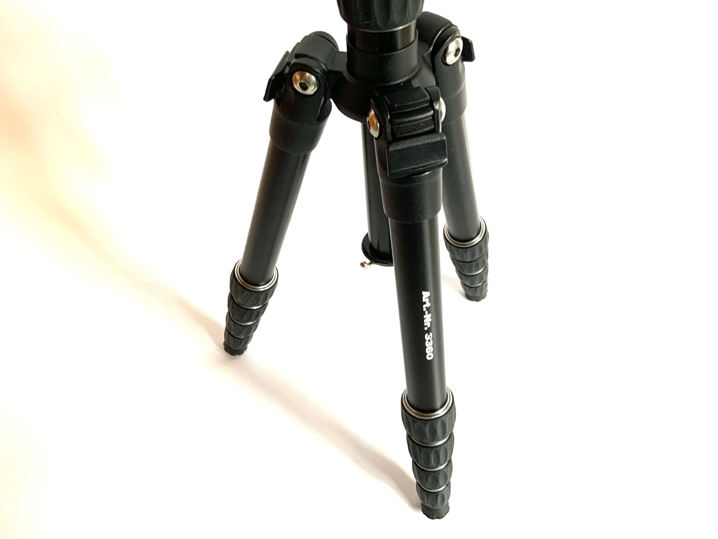 Bilora 3360 TravelLux Stativ schwarz Tripod Dreibein Fotostativ Kamerastativ