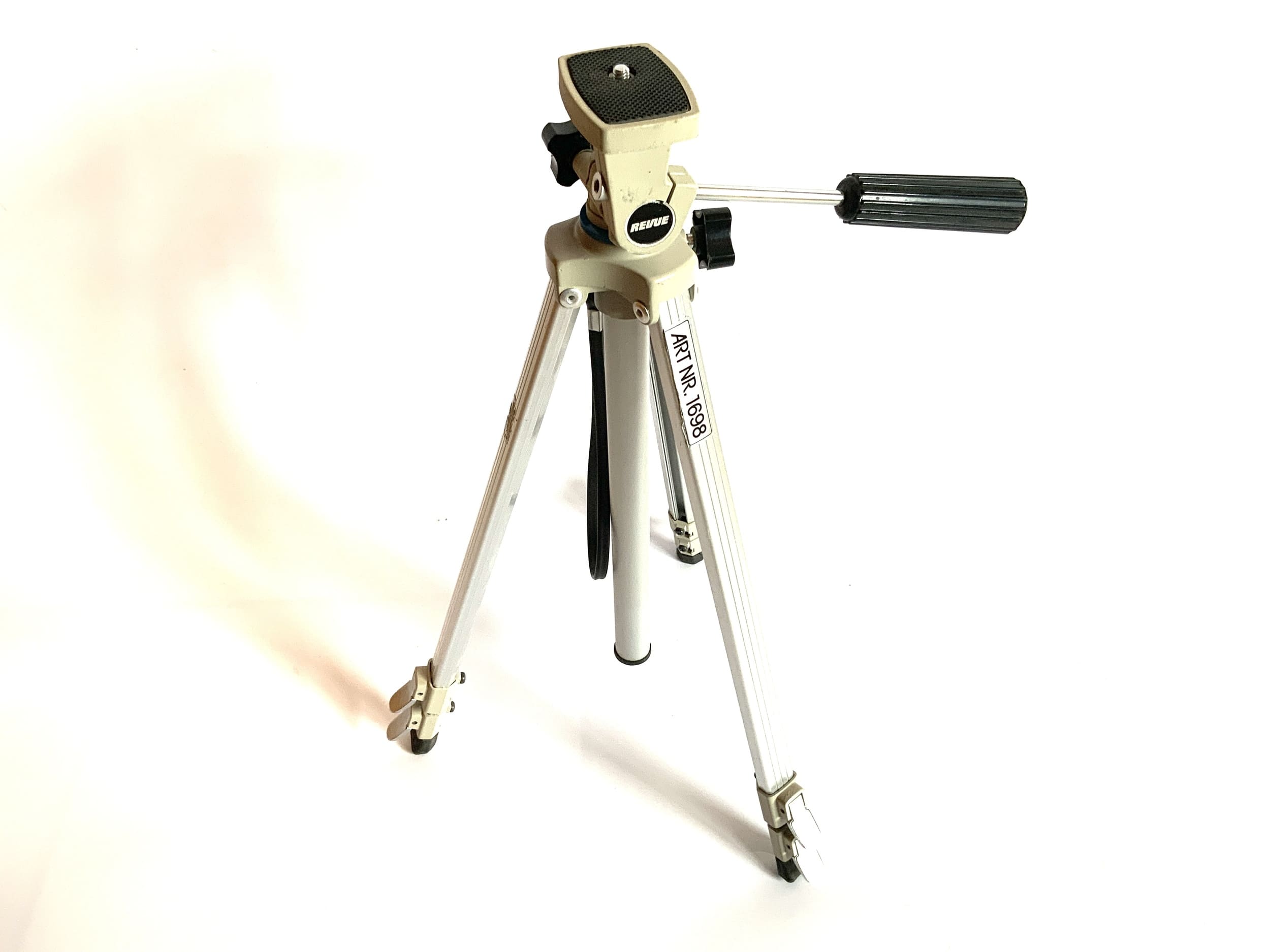 Revue 1698 Stativ silber Tripod Dreibein Fotostativ Kamerastativ