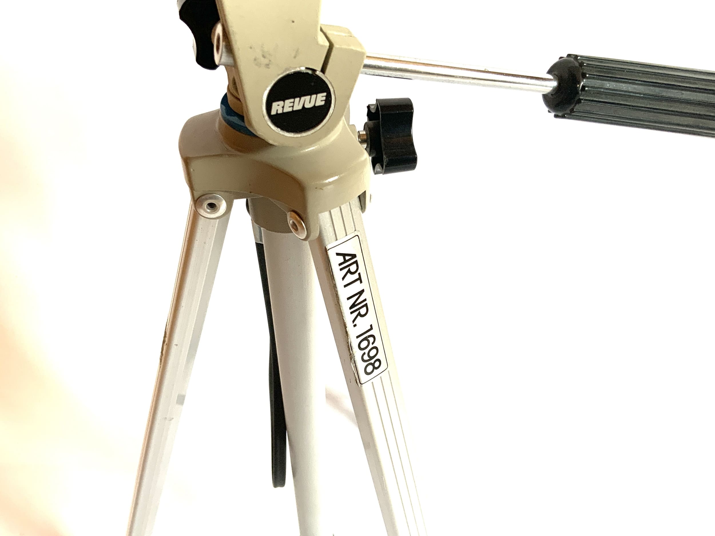 Revue 1698 Stativ silber Tripod Dreibein Fotostativ Kamerastativ