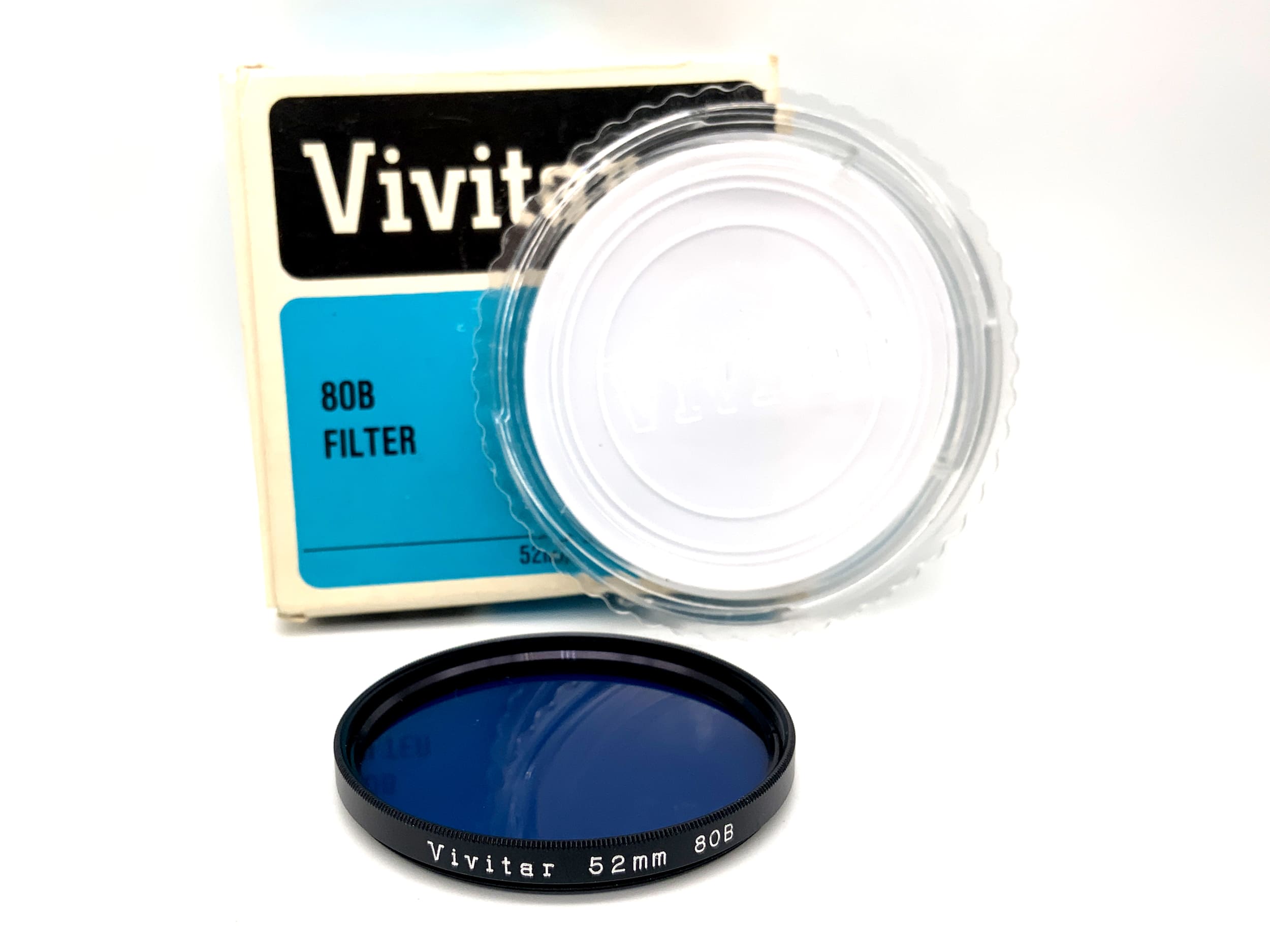 Vivitar Farbfilter 80B blau/blue in OVP Filter 52mm Kreisförmig Filtergewinde
