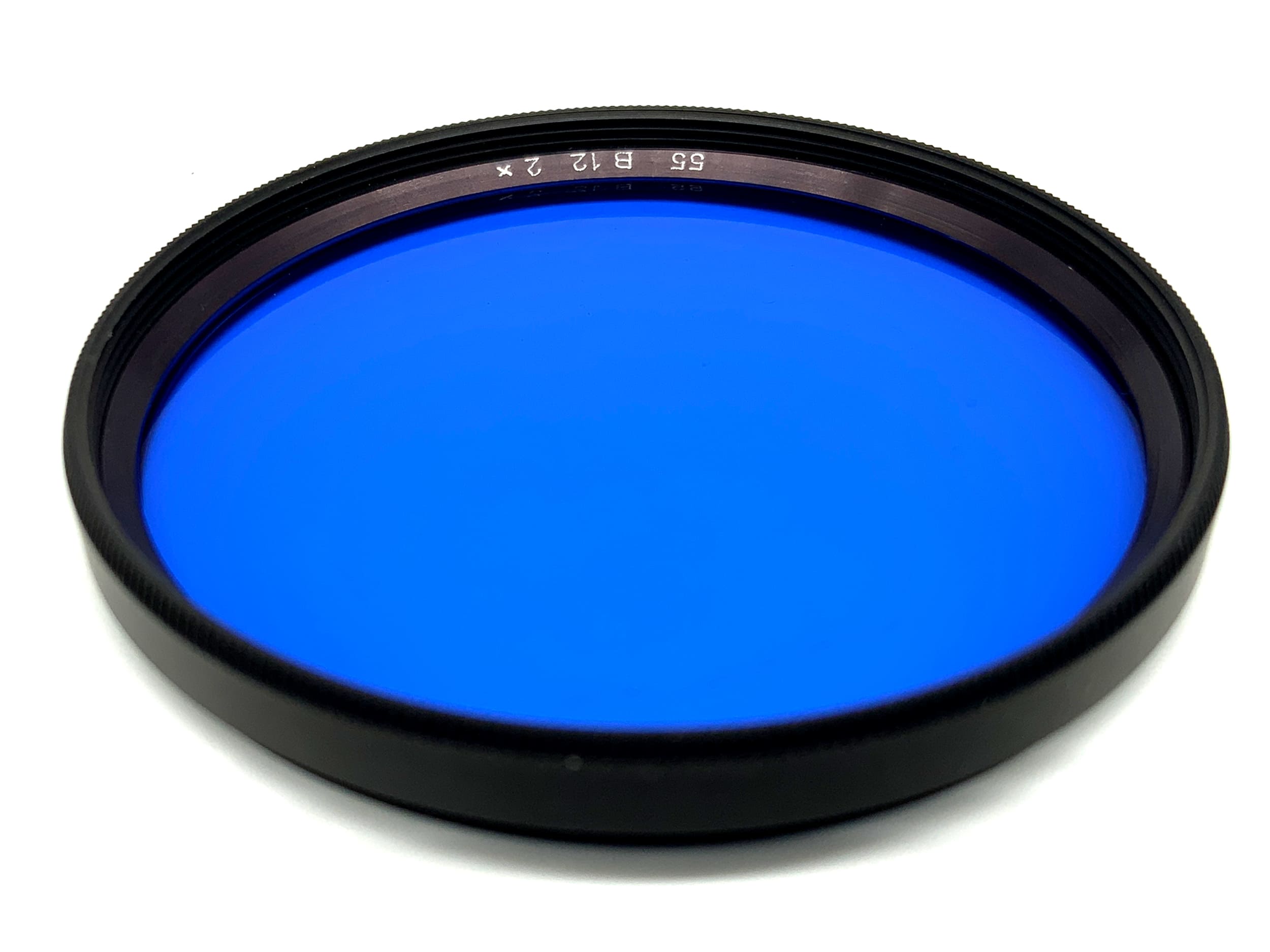 Farbfilter B 12 2x blau/blue Filter 55mm Kreisförmig Filtergewinde