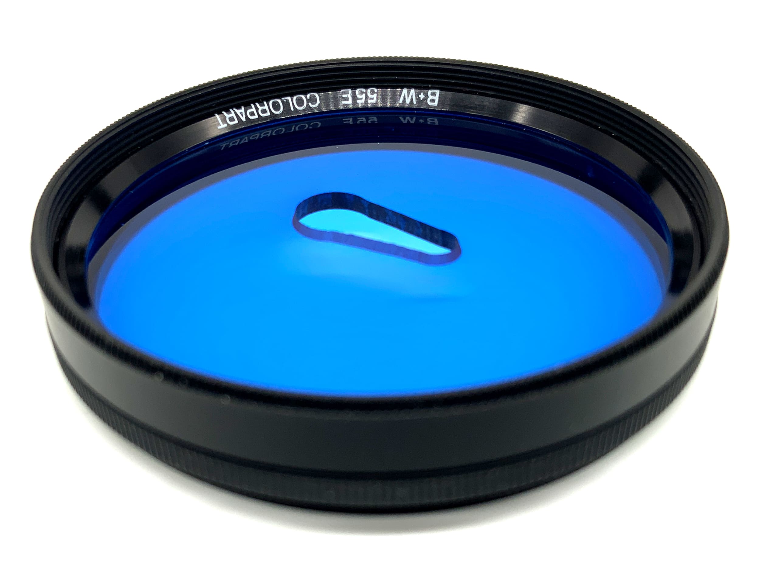 B+W Spezial Effektfilter 55E Colorpart blau mit Schlüsselloch Aussparung 55mm