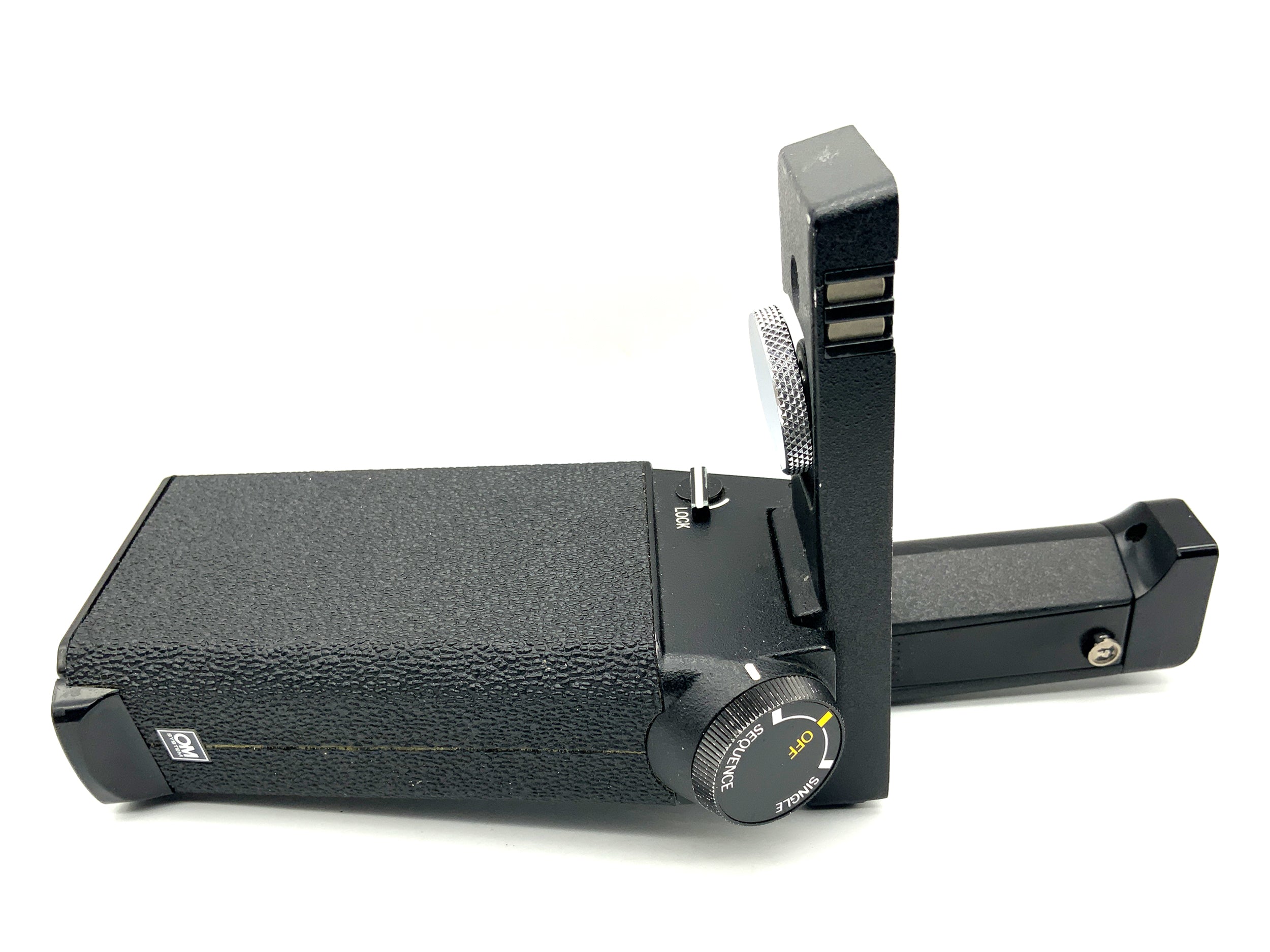 Olympus Motor Drive 1 Winder for OM Cameras + M18V Control Grip 1 Film Transport