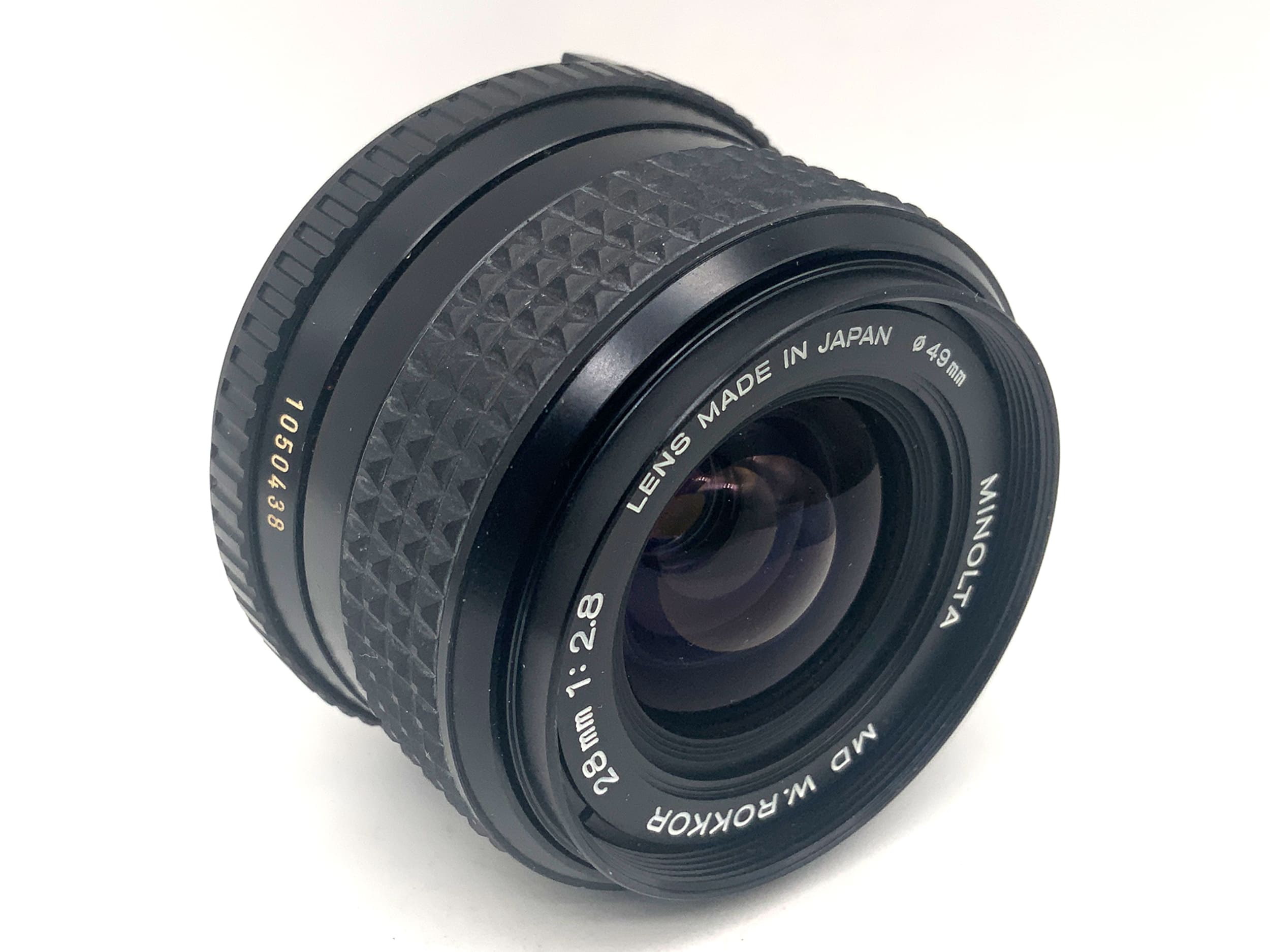 Objectif Minolta 28 mm 1:2.8 MD W.Rokkor Prime (Minolta MD)