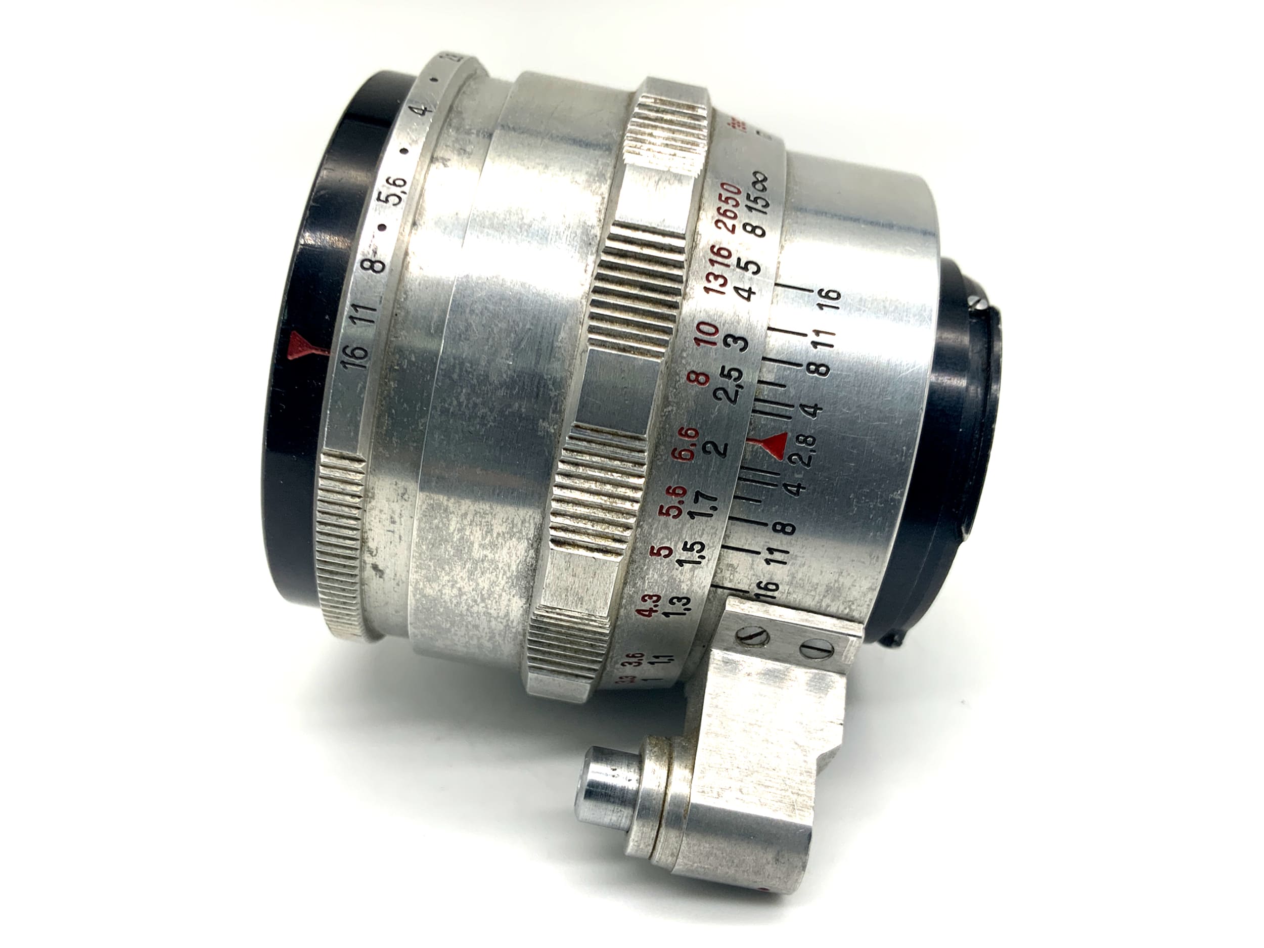 Carl Zeiss Jena Q1 Tessar 8 Blades Automatic red T 50mm 1:2.8 Objektiv (Exa)