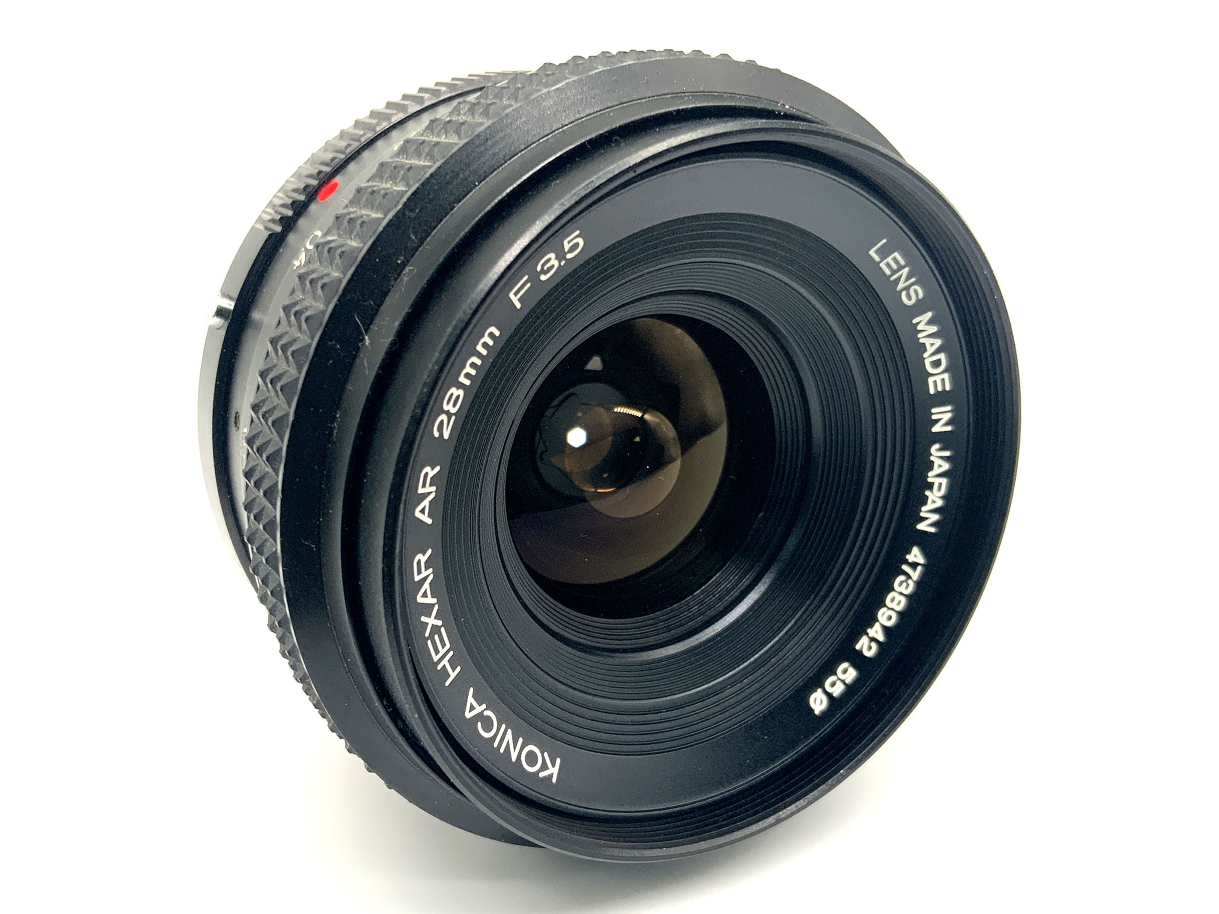 Konica Hexar AR 28mm 1:3.5 Objektiv Festbrennweite (Konica AR) Pilz!