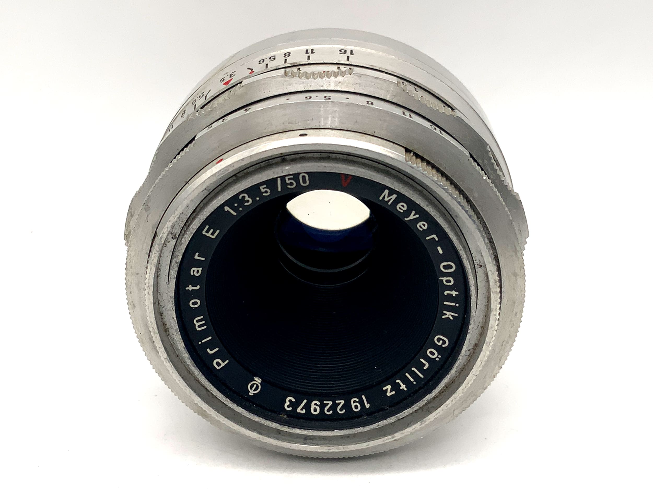 Meyer Optik Görlitz Primotar E rouge V Q1 50 mm 1:3,5 objectif principal (M42)