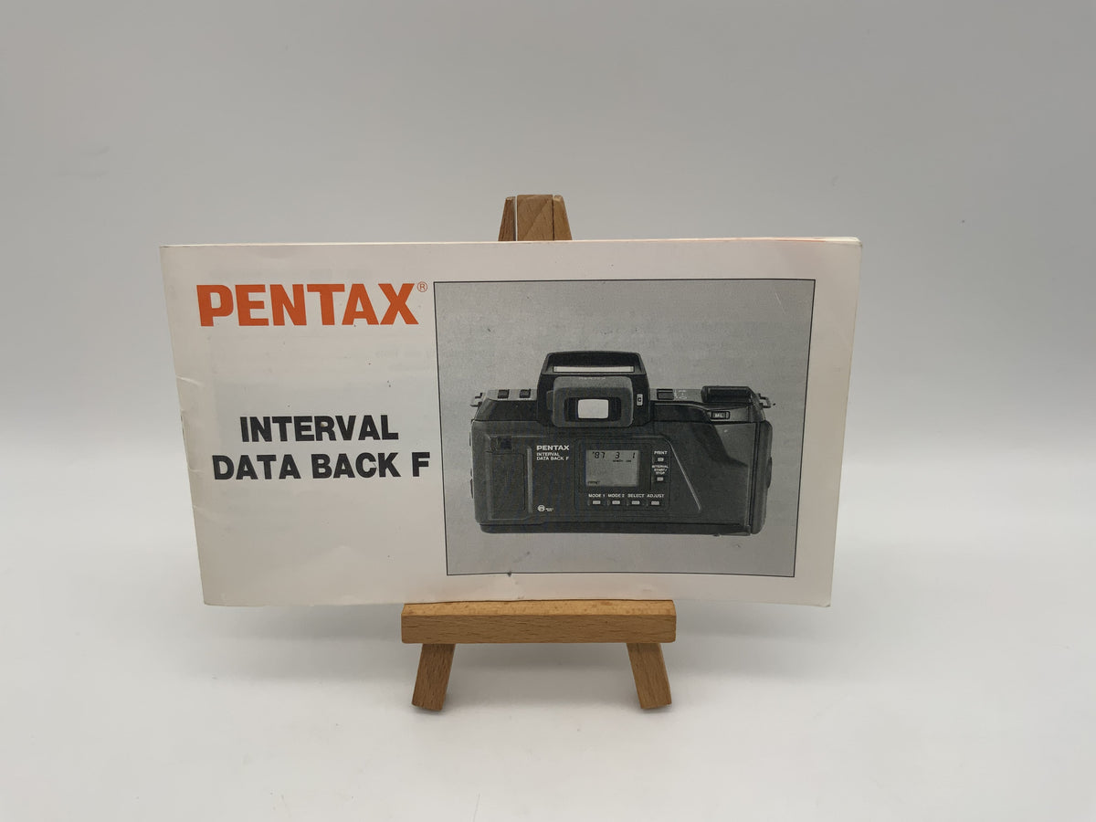 Manuel d'utilisation du dos numérique Pentax Interval Data Back F (allemand)