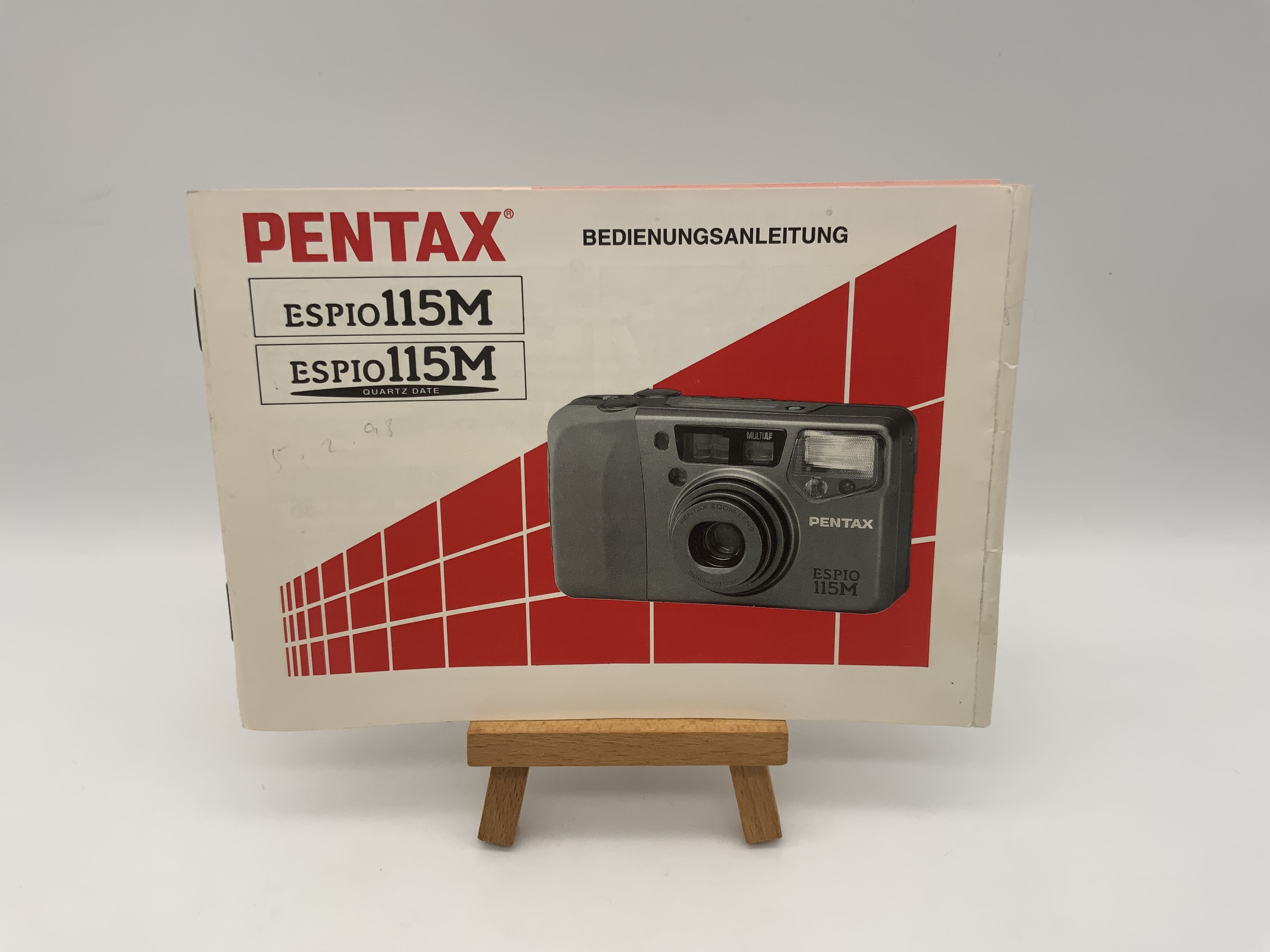 Pentax Espio 115M Quartz Date Gebrauchsanweisung Bedienungsanleitung Deutsch