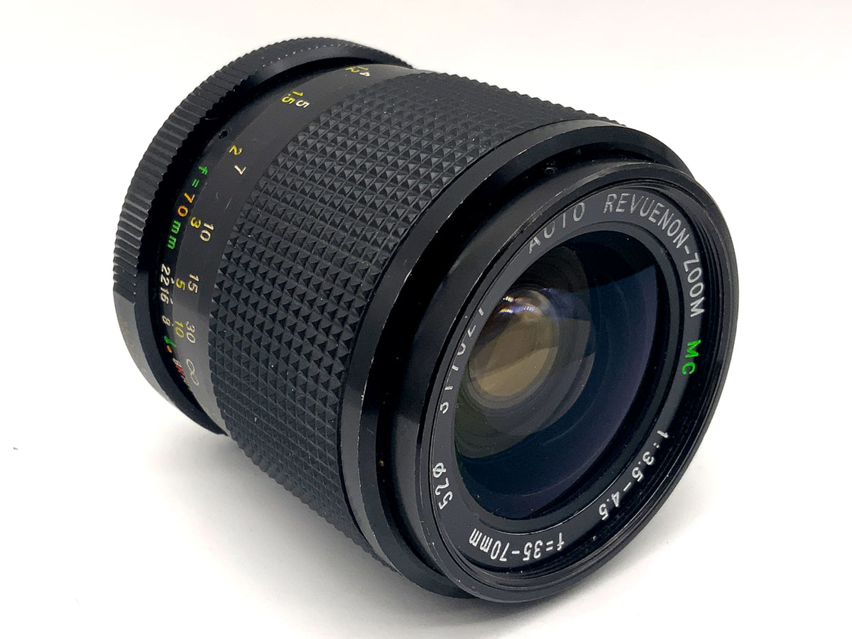 Objectif Revue 35-70mm 1:3.5-4.5 Auto Revuenon-Zoom MC Objectif zoom (Minolta MD)