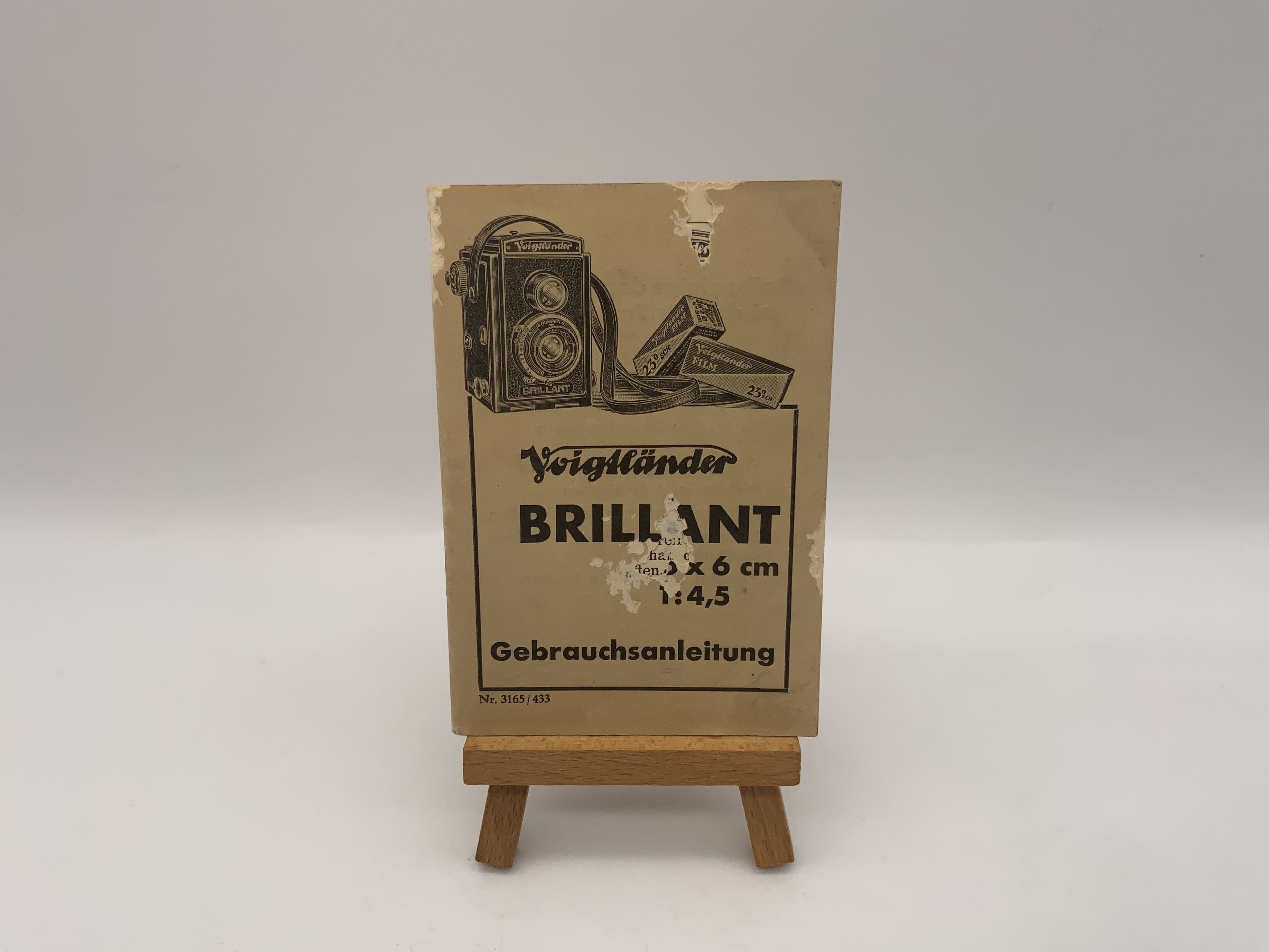 Voigtländer Brillant 6x6 1:4.5 Gebrauchsanweisung Bedienungsanleitung Deutsch