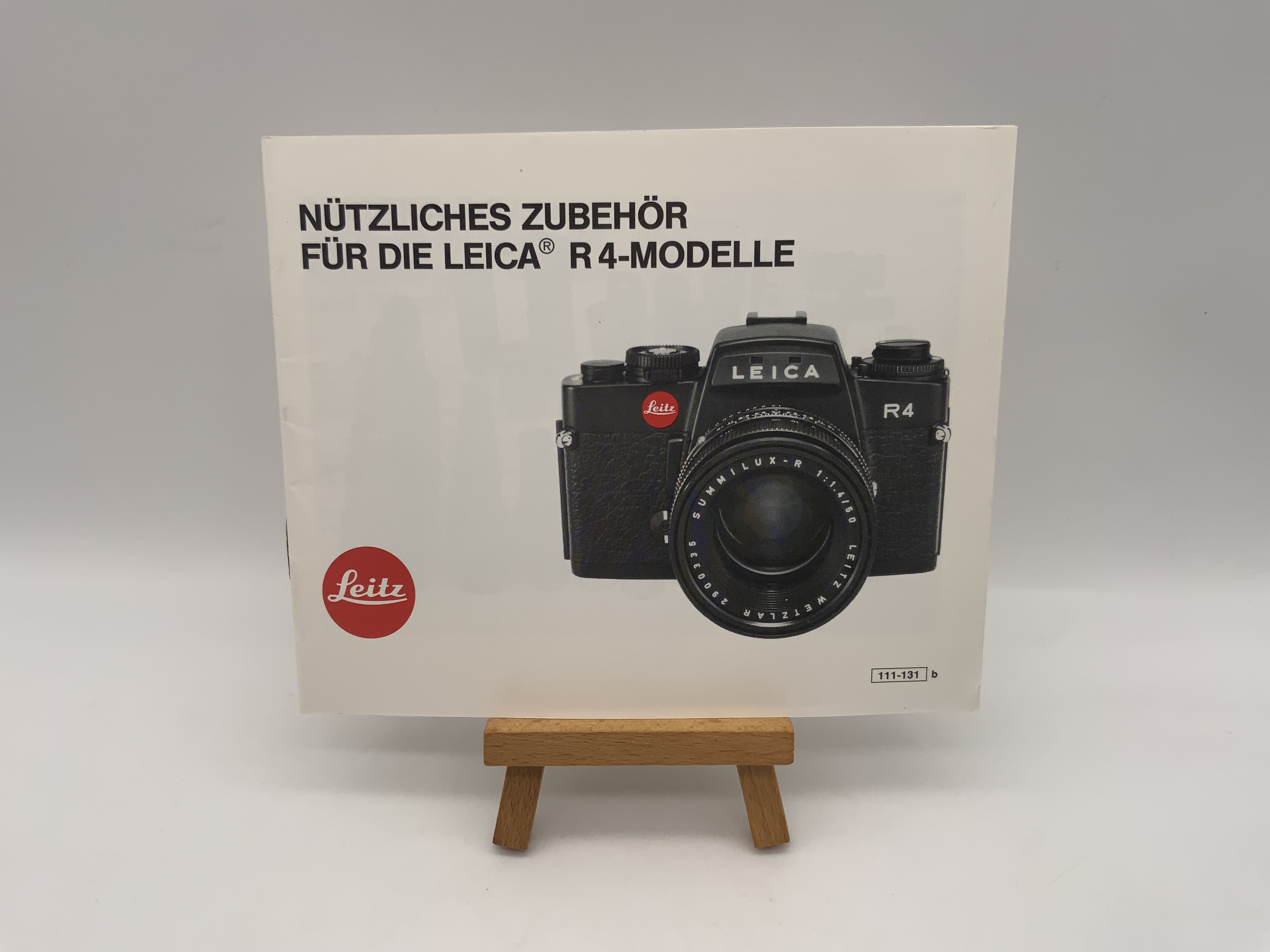 Leitz Nützliches Zubehör für die Leica R4-Modelle 111-131b Anleitung Deutsch