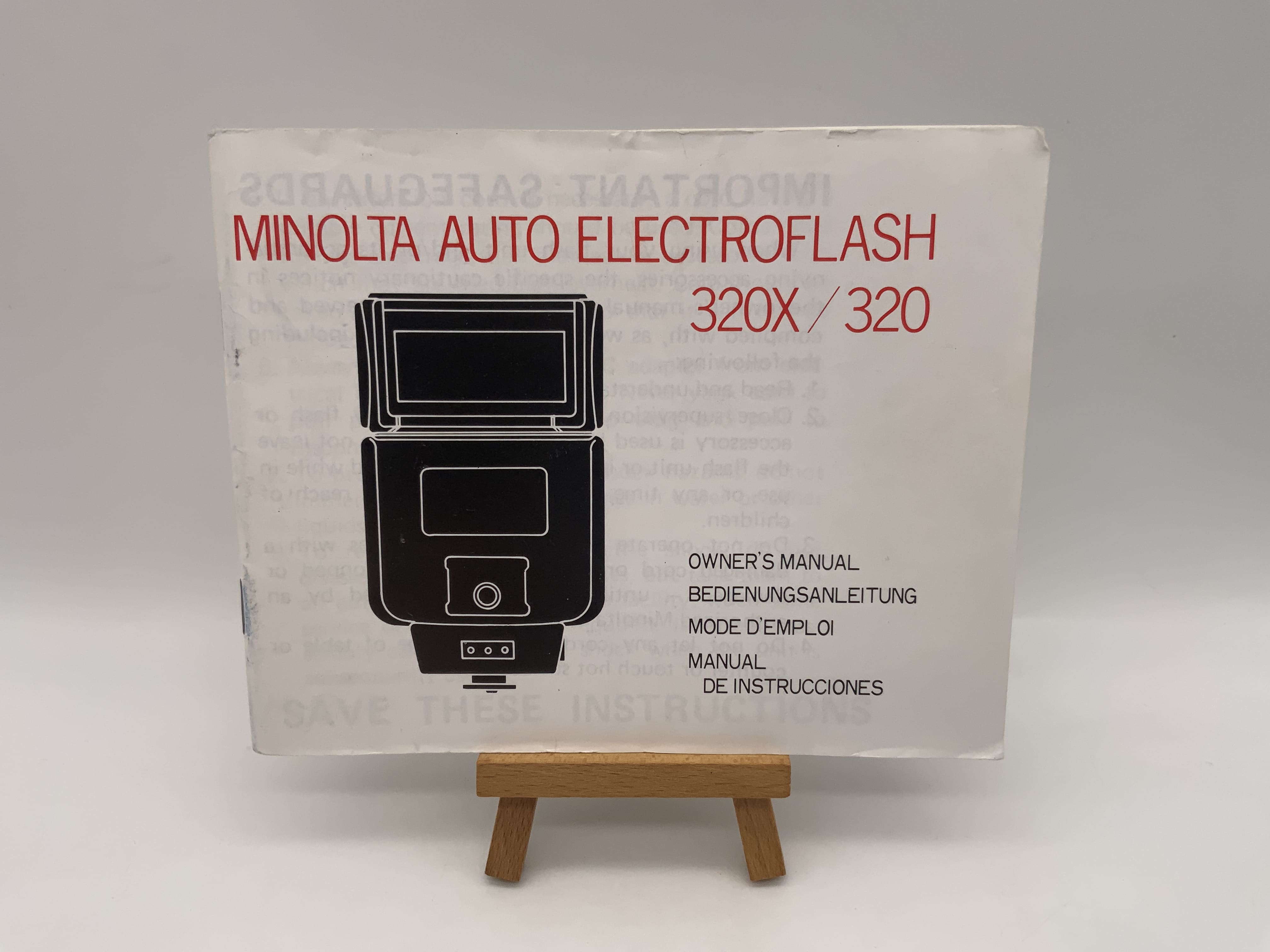 Minolta Auto Electroflash 320X / 320 Bedienungsanleitung Deutsch