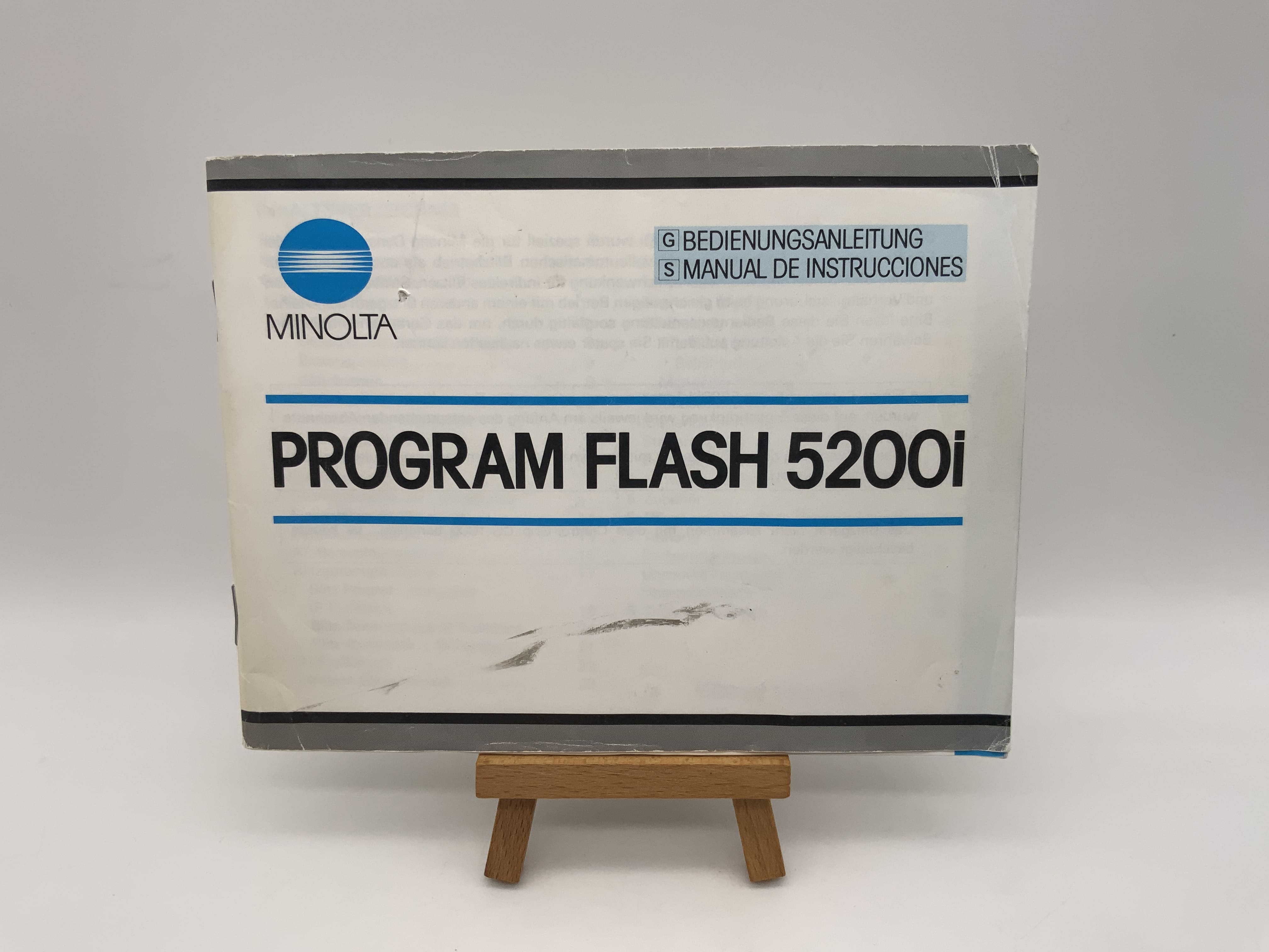 Minolta Program Flash 5200i Gebrauchsanweisung Bedienungsanleitung Deutsch