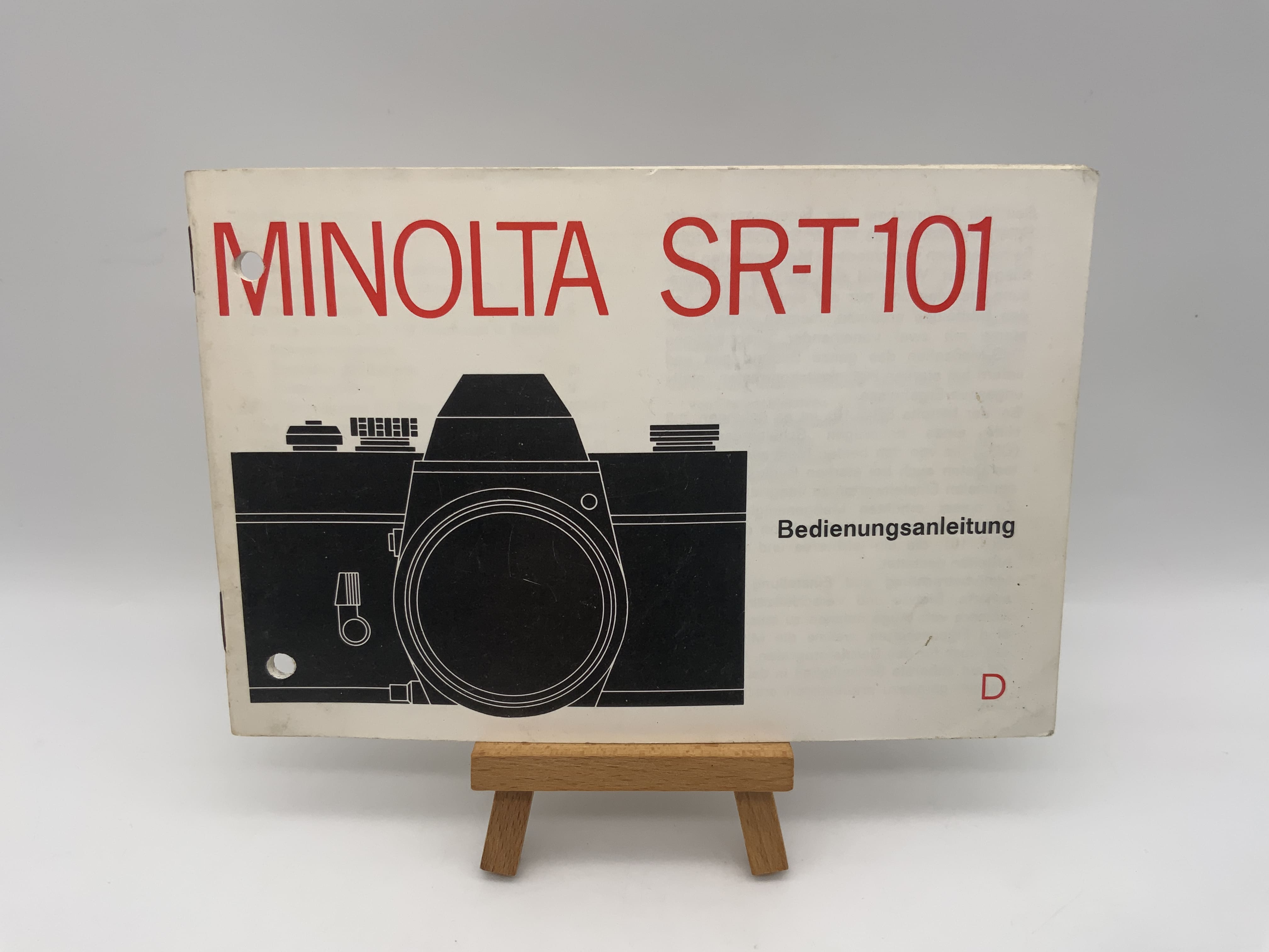 Minolta SRT 101 Gebrauchsanweisung Bedienungsanleitung Deutsch