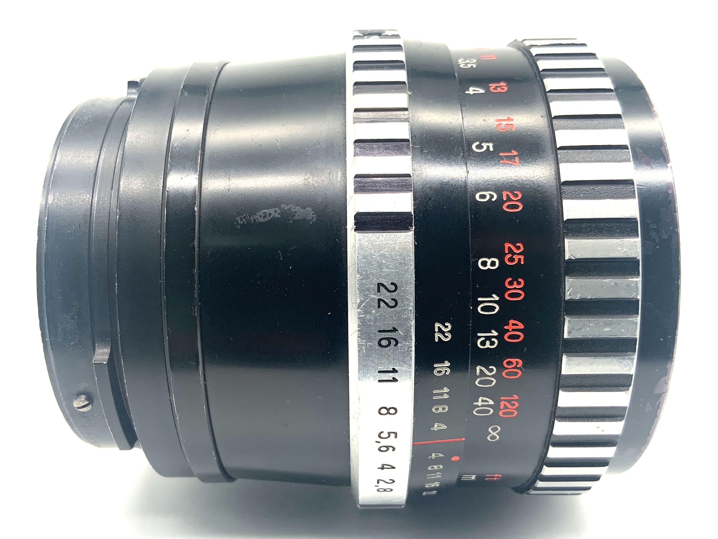 Carl Zeiss Jena Biometar 120mm 1:2.8 Objektiv Zebra mit Tasche (Pentacon Six)