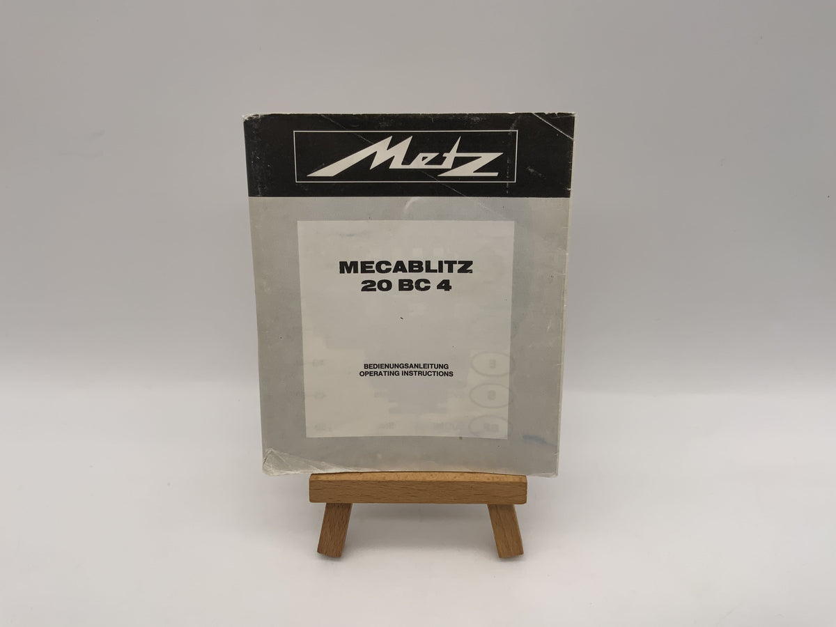 Metz Mecablitz 20 BC 4 Gebrauchsanweisung Bedienungsanleitung Deutsch