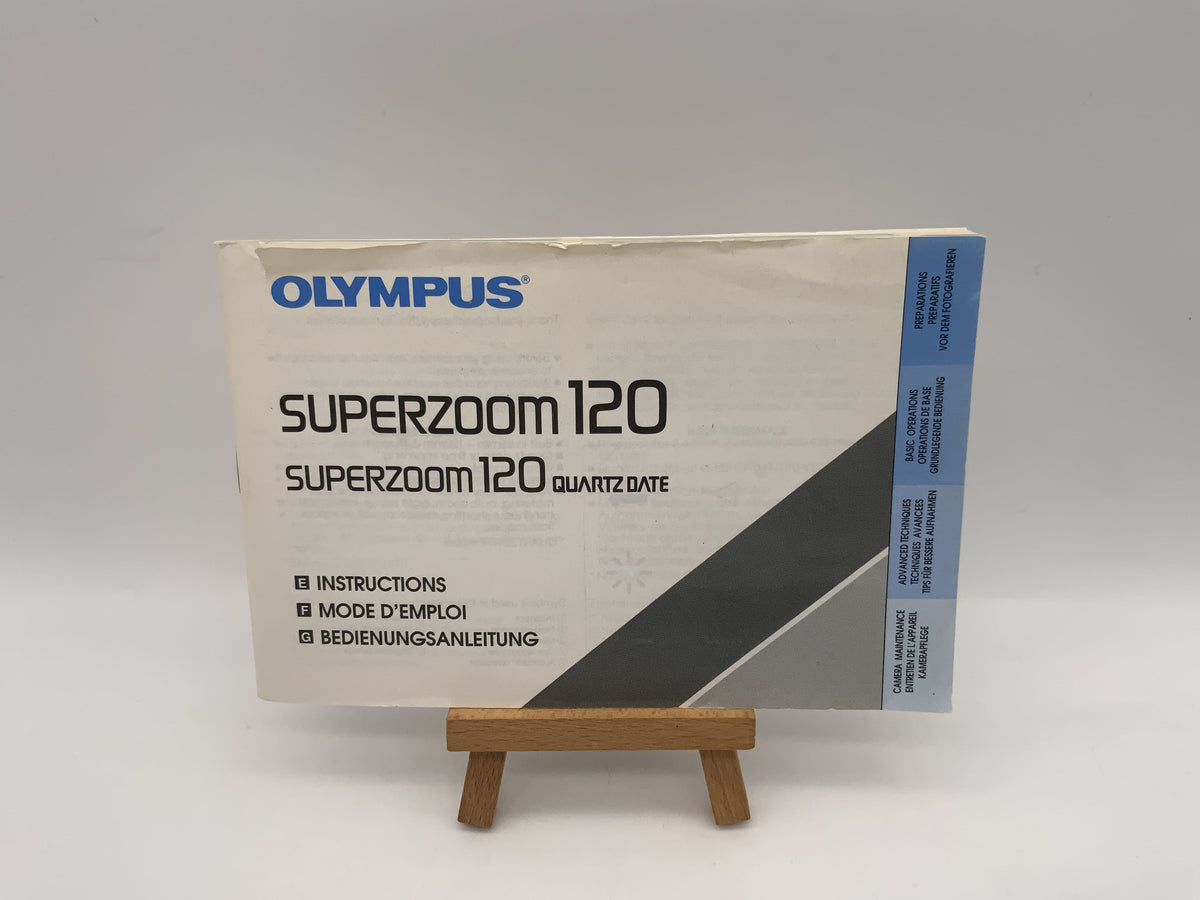 Olympus Superzoom 120 Quartz Date Bedienungsanleitung Deutsch