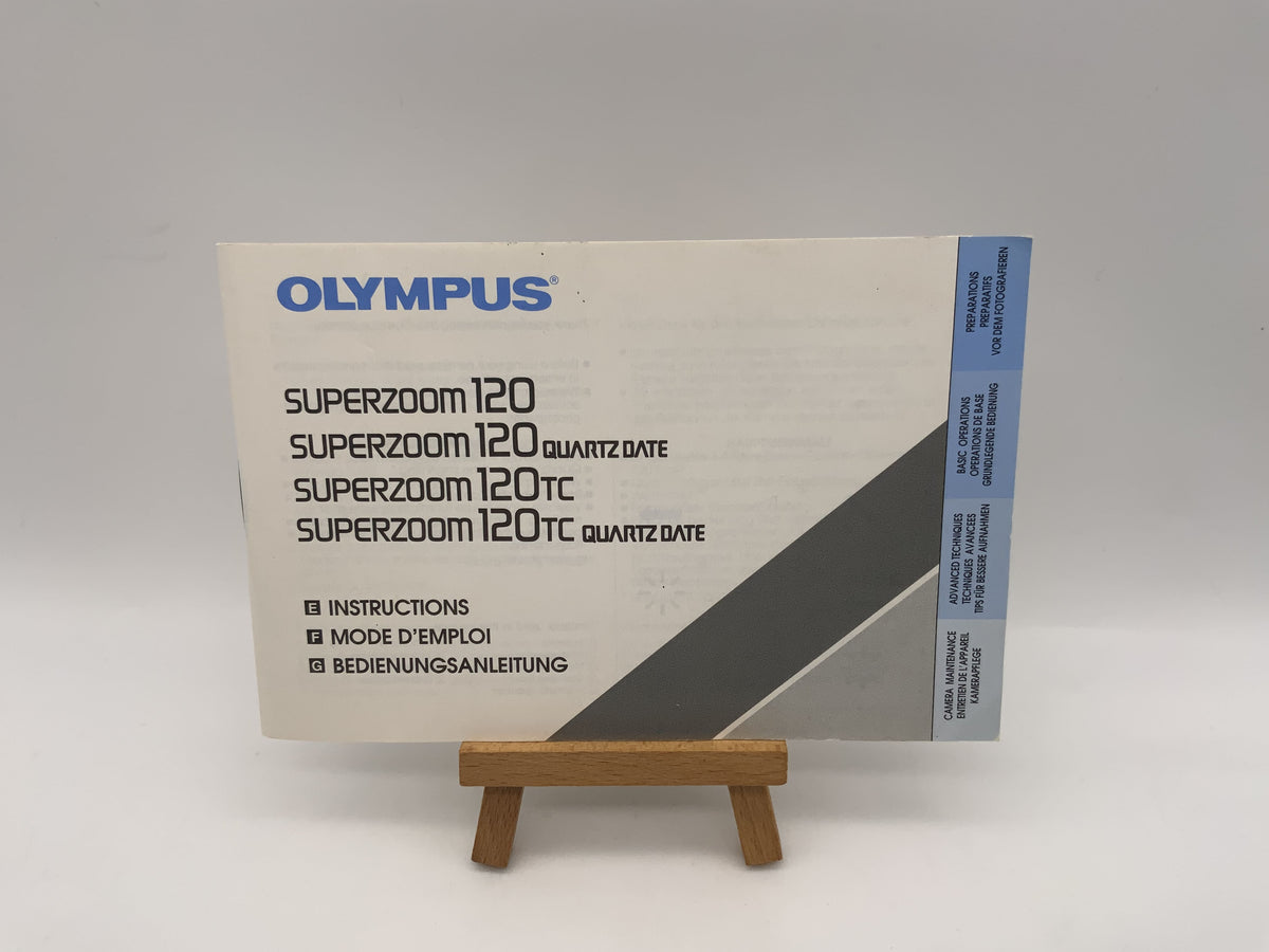 Olympus Superzoom 120 / 120 TC Quartz Date Bedienungsanleitung Deutsch