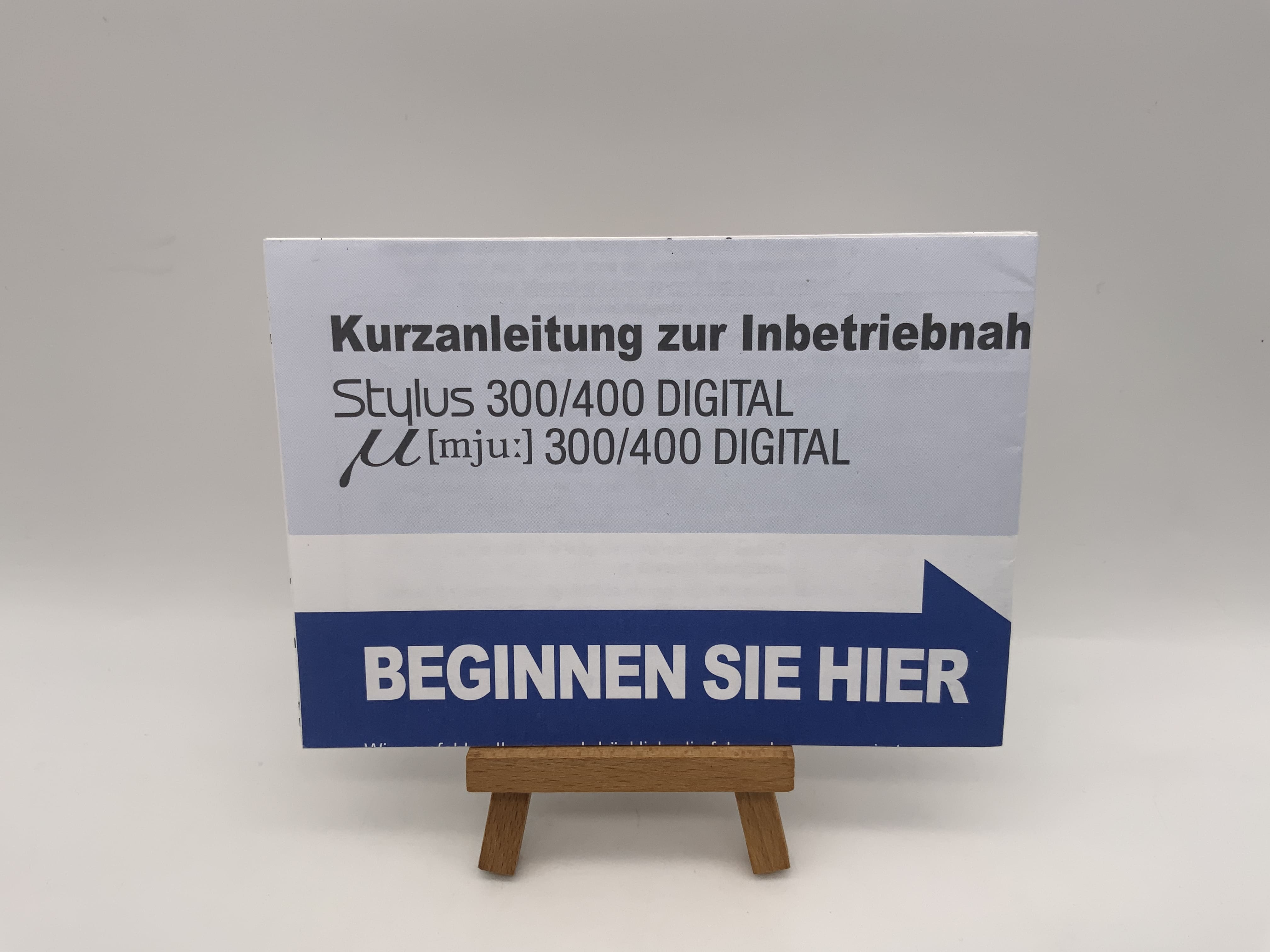 Olympus Stylus 300 / 400 Digital mju 300 / 400 Digital Kurzanleitung Deutsch