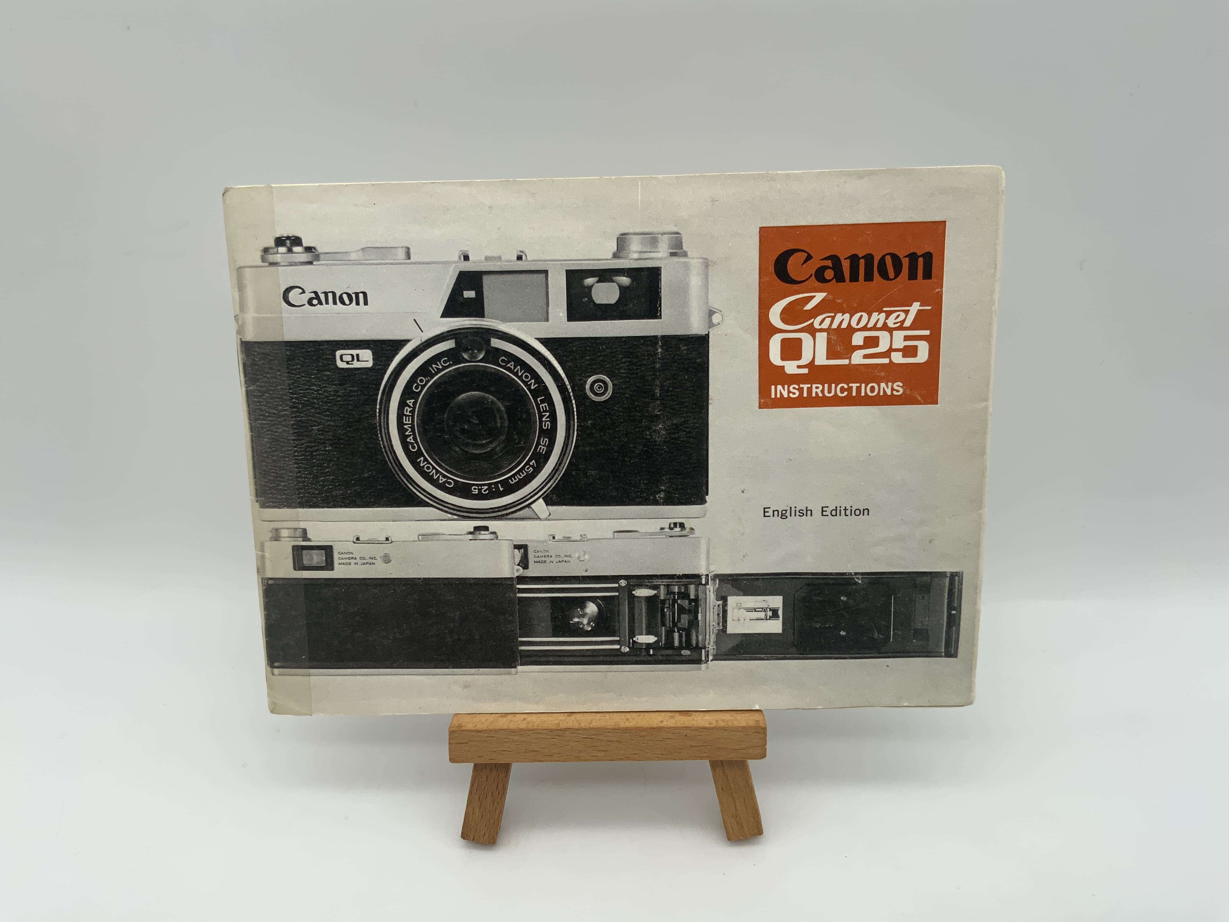 Canon Canonet QL25 Gebrauchsanweisung Bedienungsanleitung Englisch