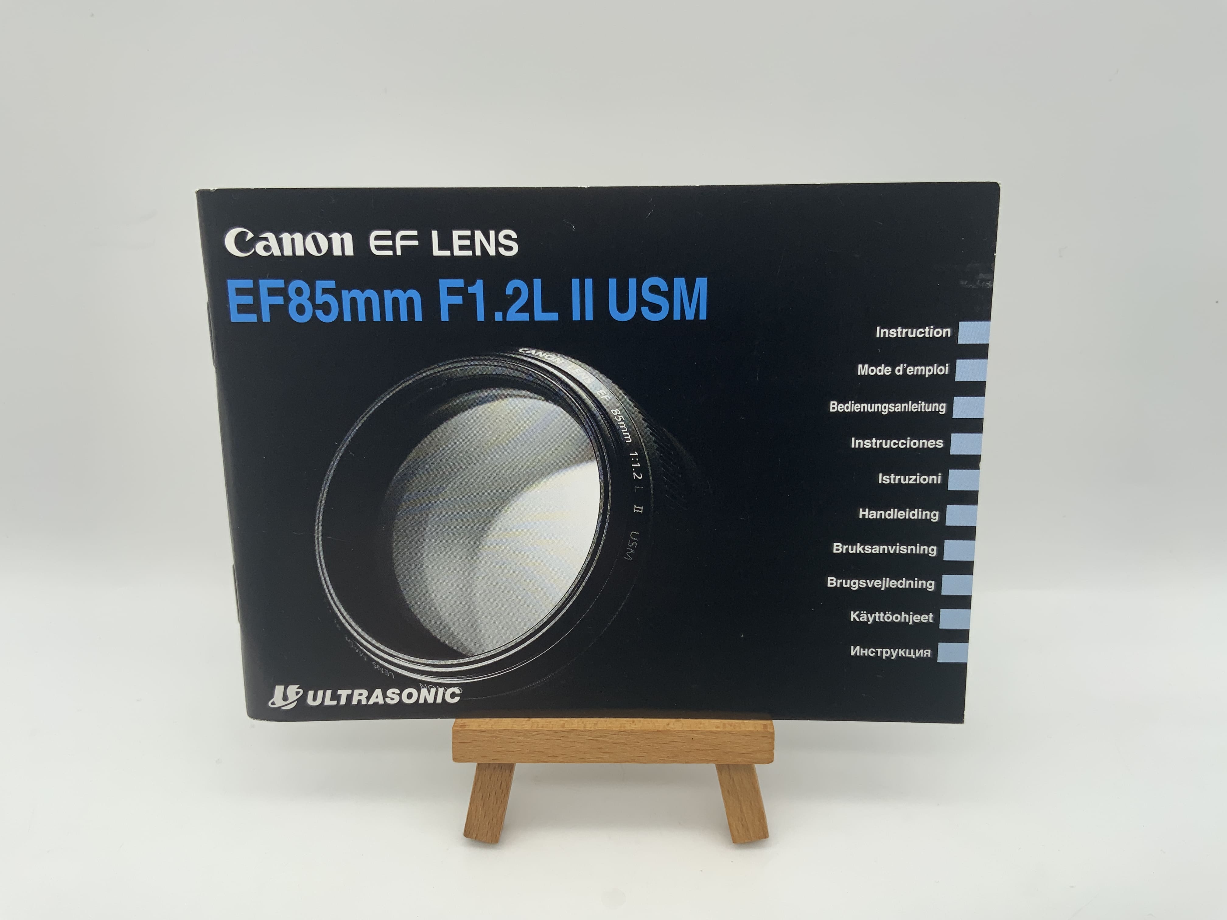 Canon EF Lens 85mm F1.2L II USM Ultrasonic Bedienungsanleitung Deutsch