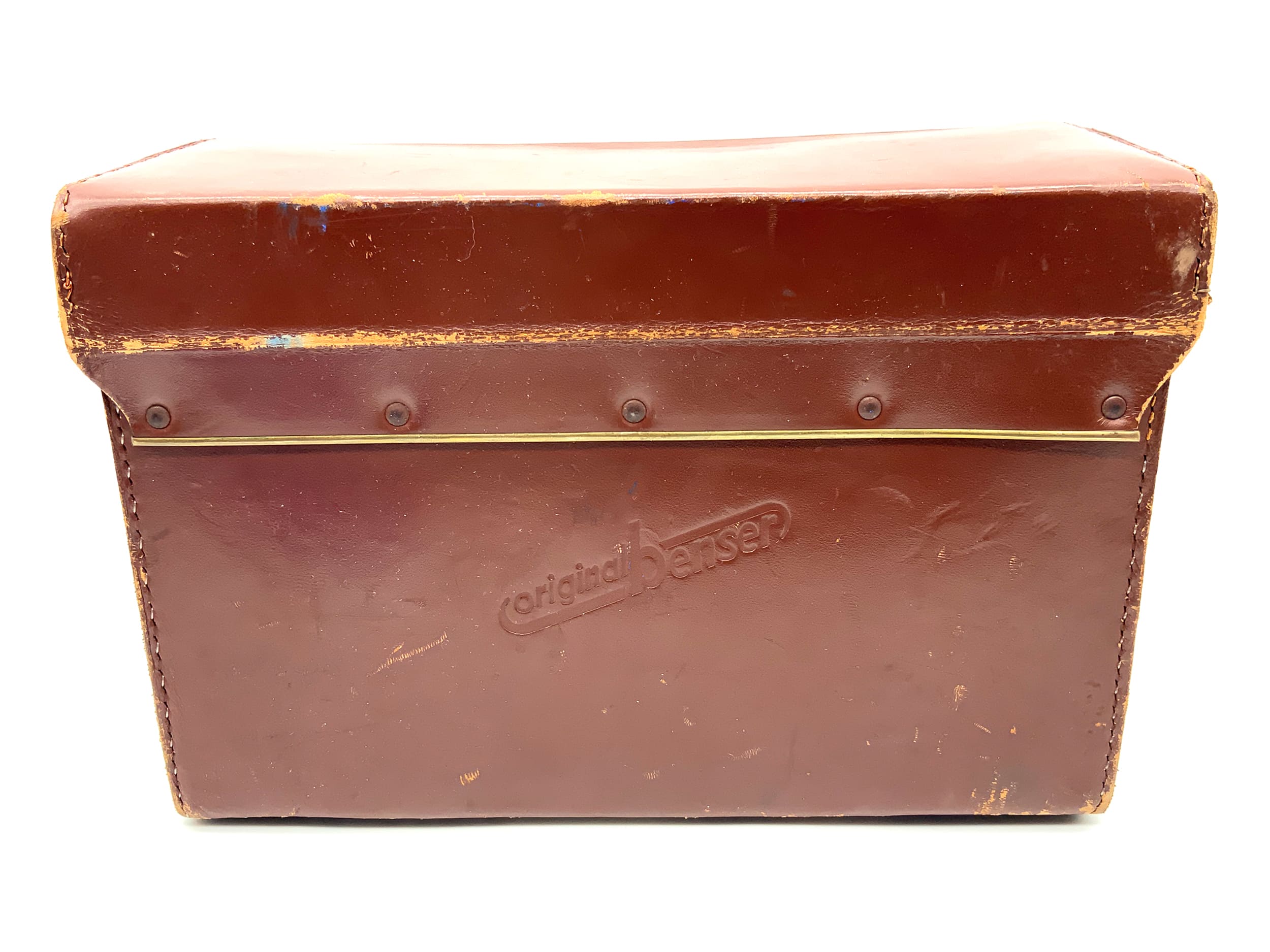 Original Benser Tasche braun ca. 17x25x11cm Ledertasche Fototasche Fototasche