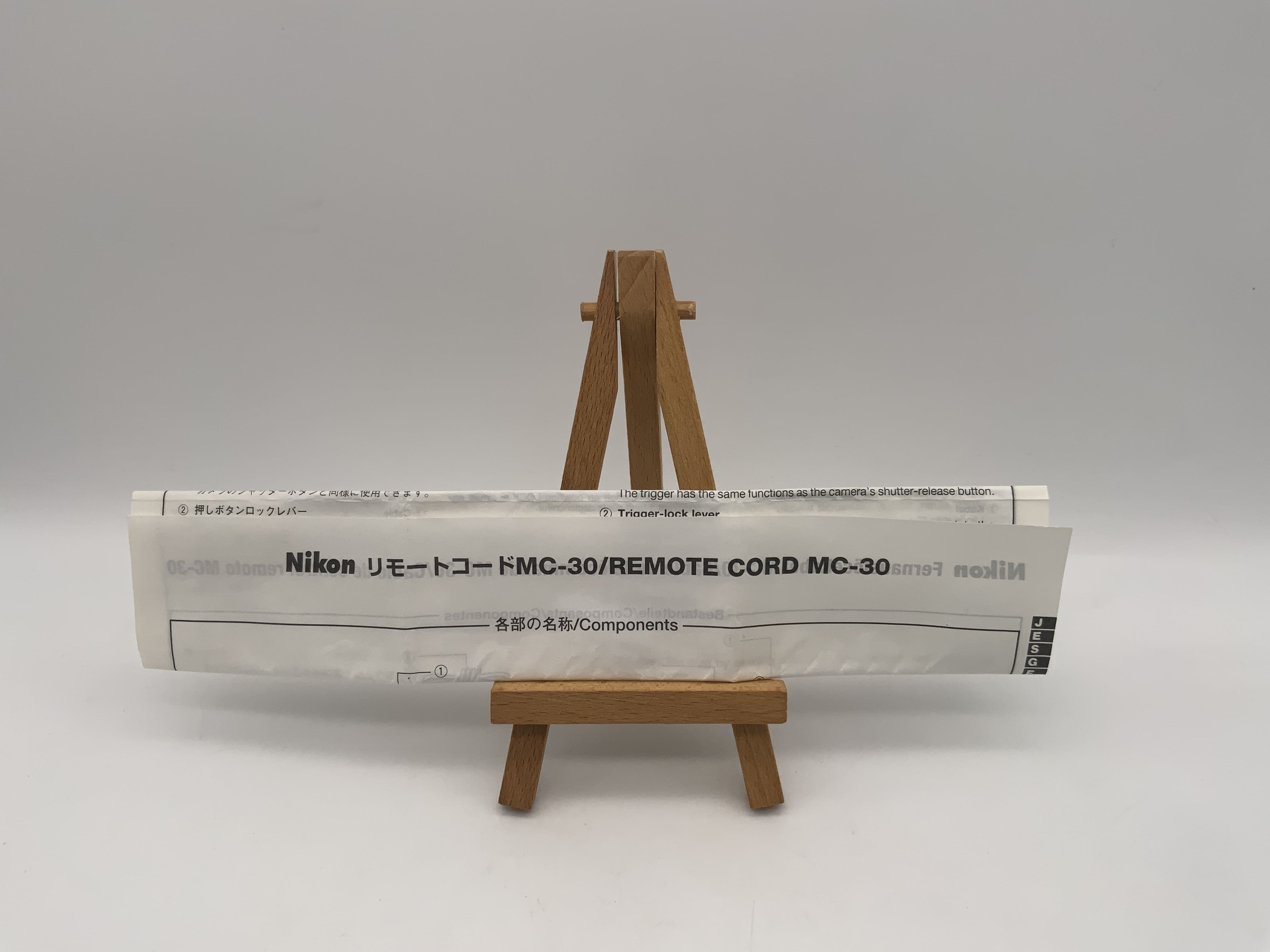 Nikon MC-30 Remote Cord Fernauslöser Bedienungsanleitung Deutsch