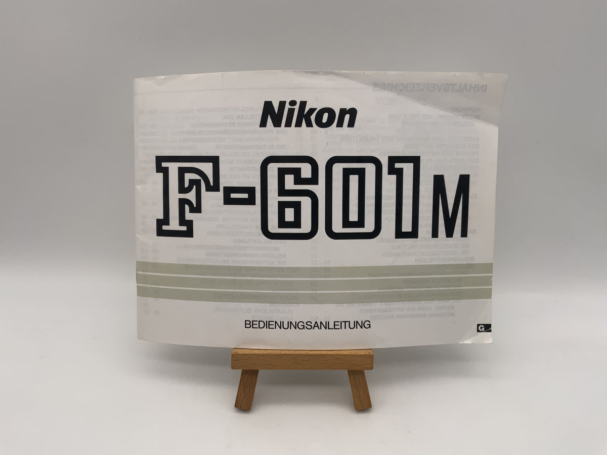 Manuel d'utilisation du Nikon F-601M (allemand)