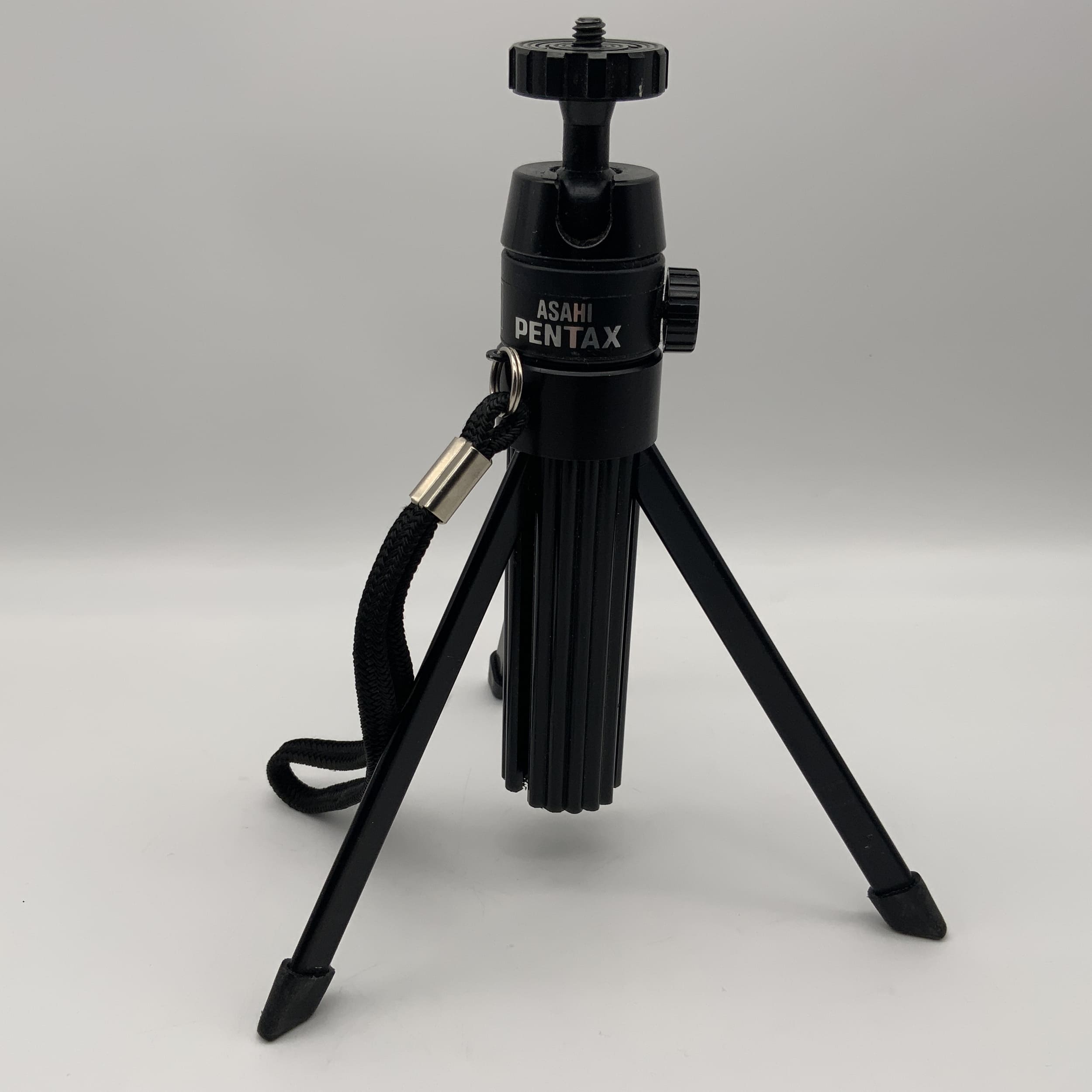 Asahi Pentax Tischstativ schwarz kompakt Stativ Reisestativ Tripod Taschenstativ