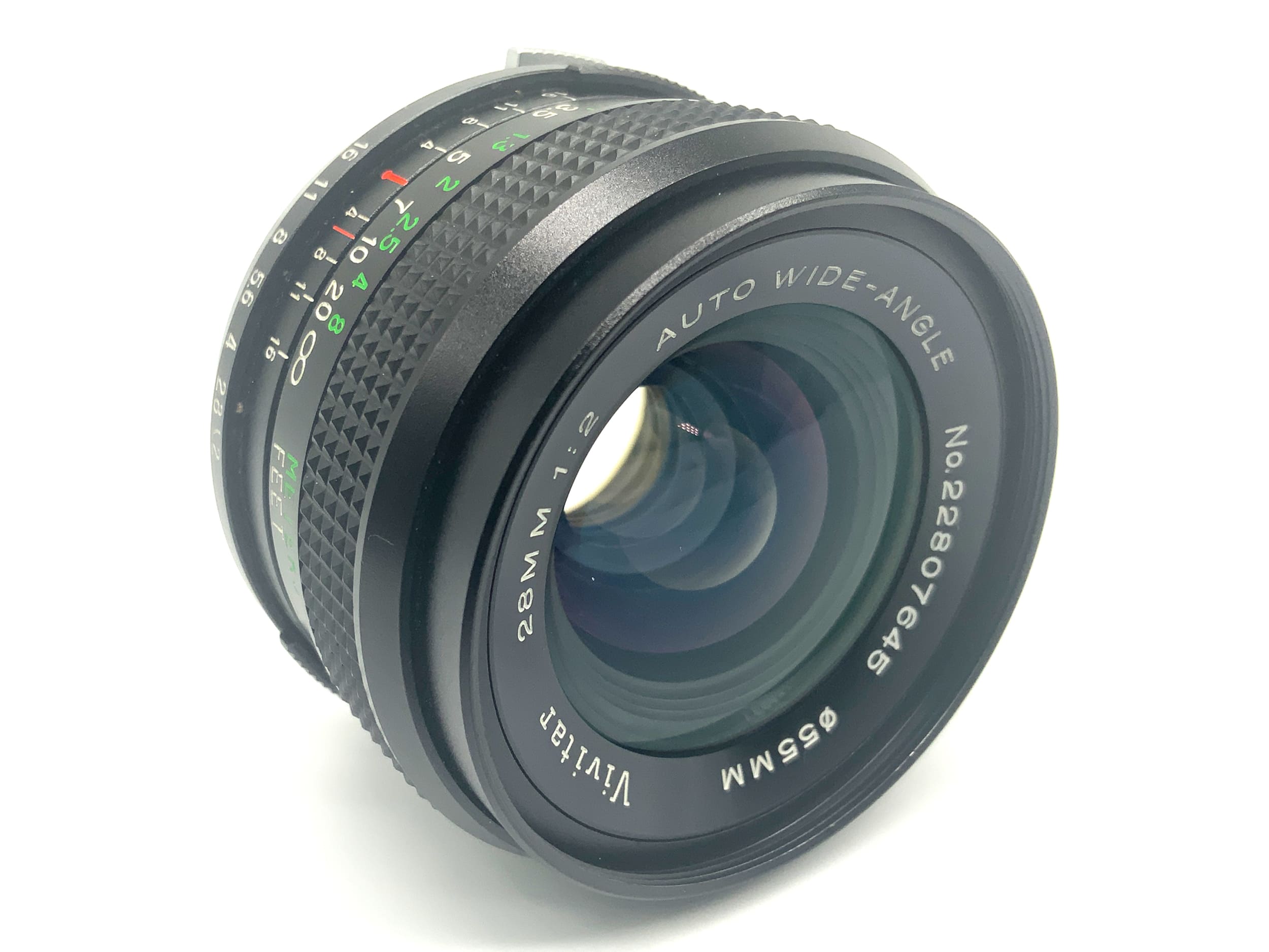 Vivitar Auto Wide-Angle 28mm 1:2 Festbrennweite (Olympus OM) Text lesen!