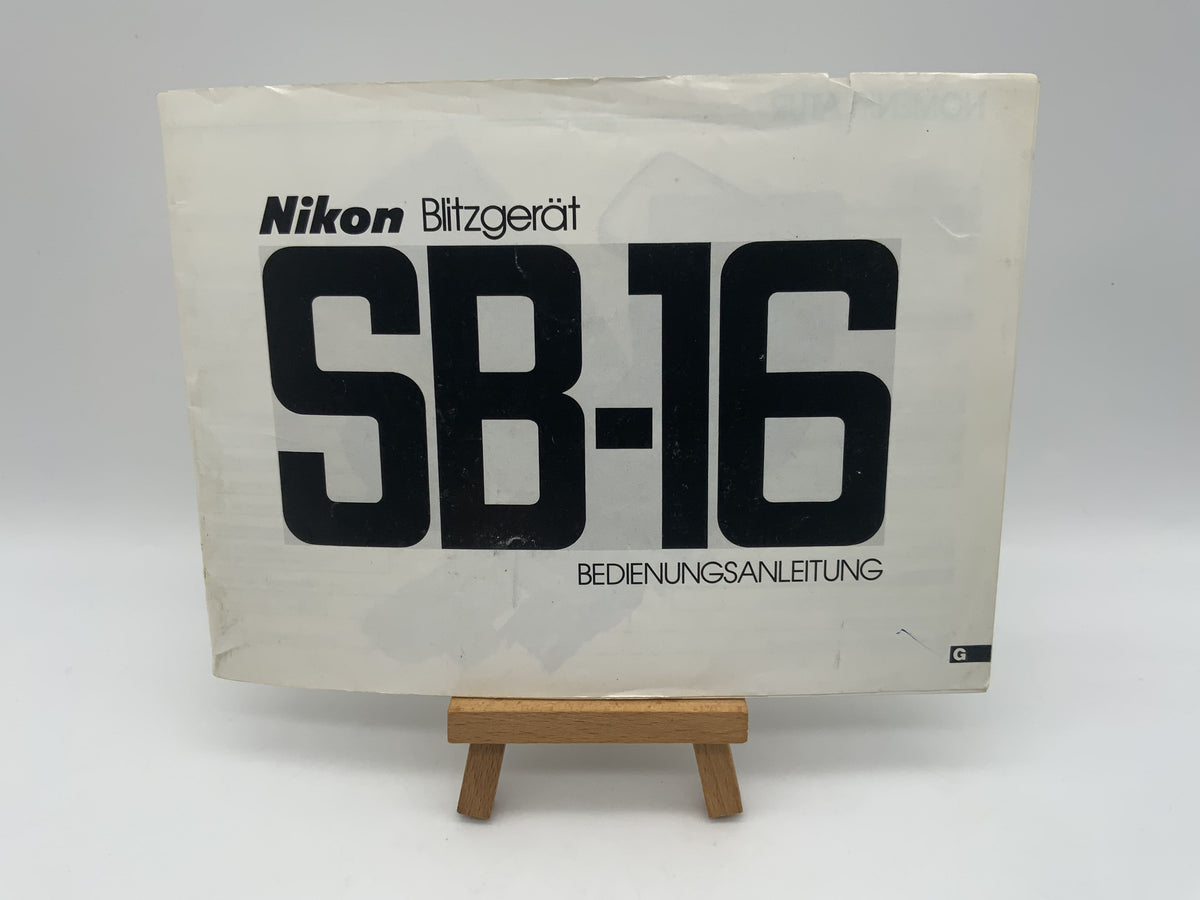 Nikon SB-16 Gebrauchsanweisung Bedienungsanleitung Deutsch