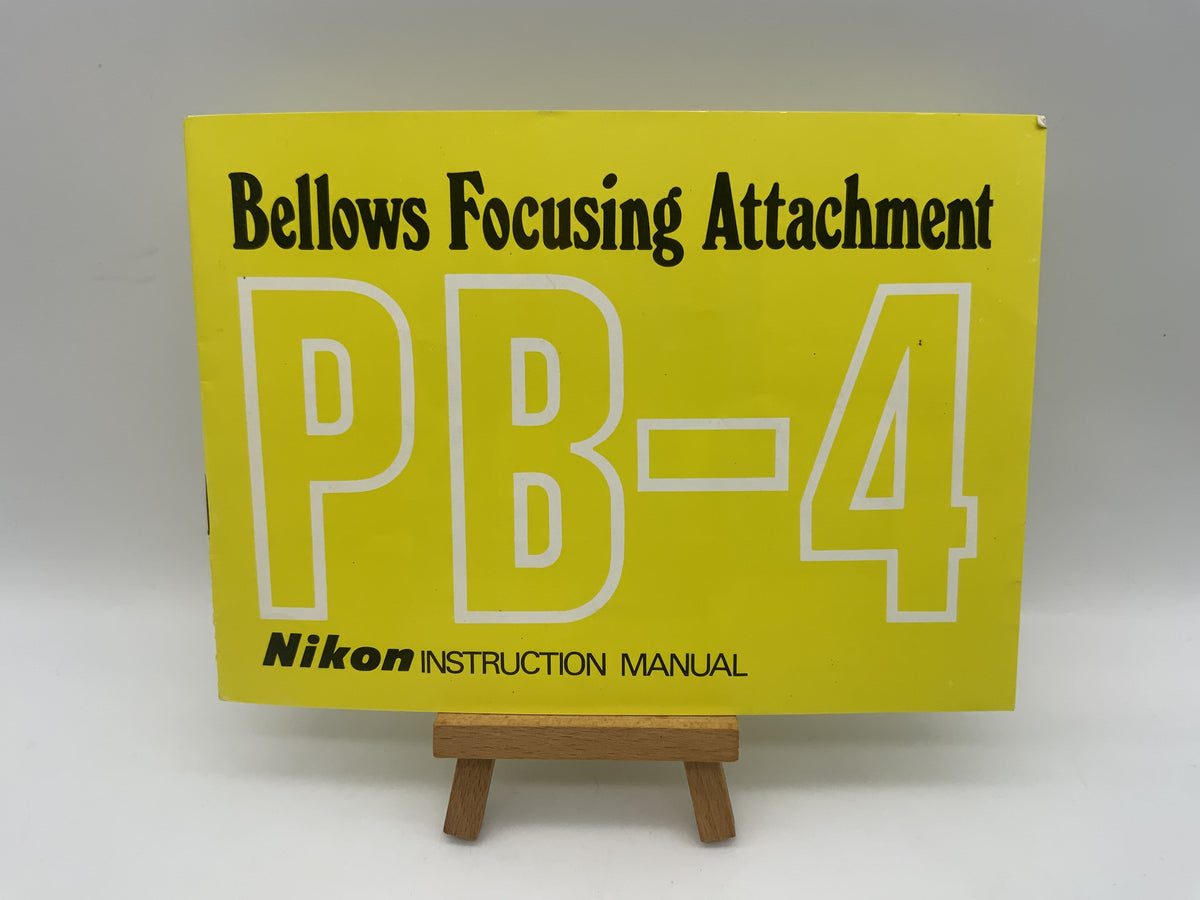 Nikon Bellows Focusing Attachment PB-4 User Manual (English)
