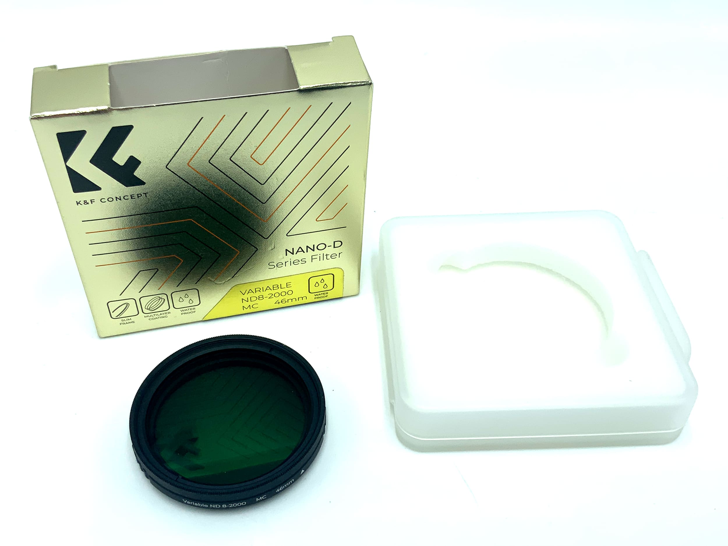K&F Concept Graufilter Nano-D Series Variable ND8-2000 MC in OVP Filter 46mm