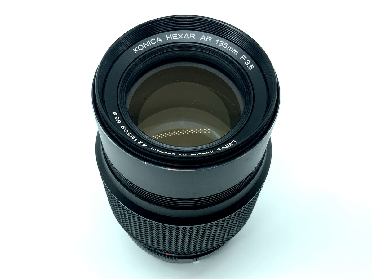 Objectif Konica Hexanon OVP 135 mm 1:3,5 (Konica AR)