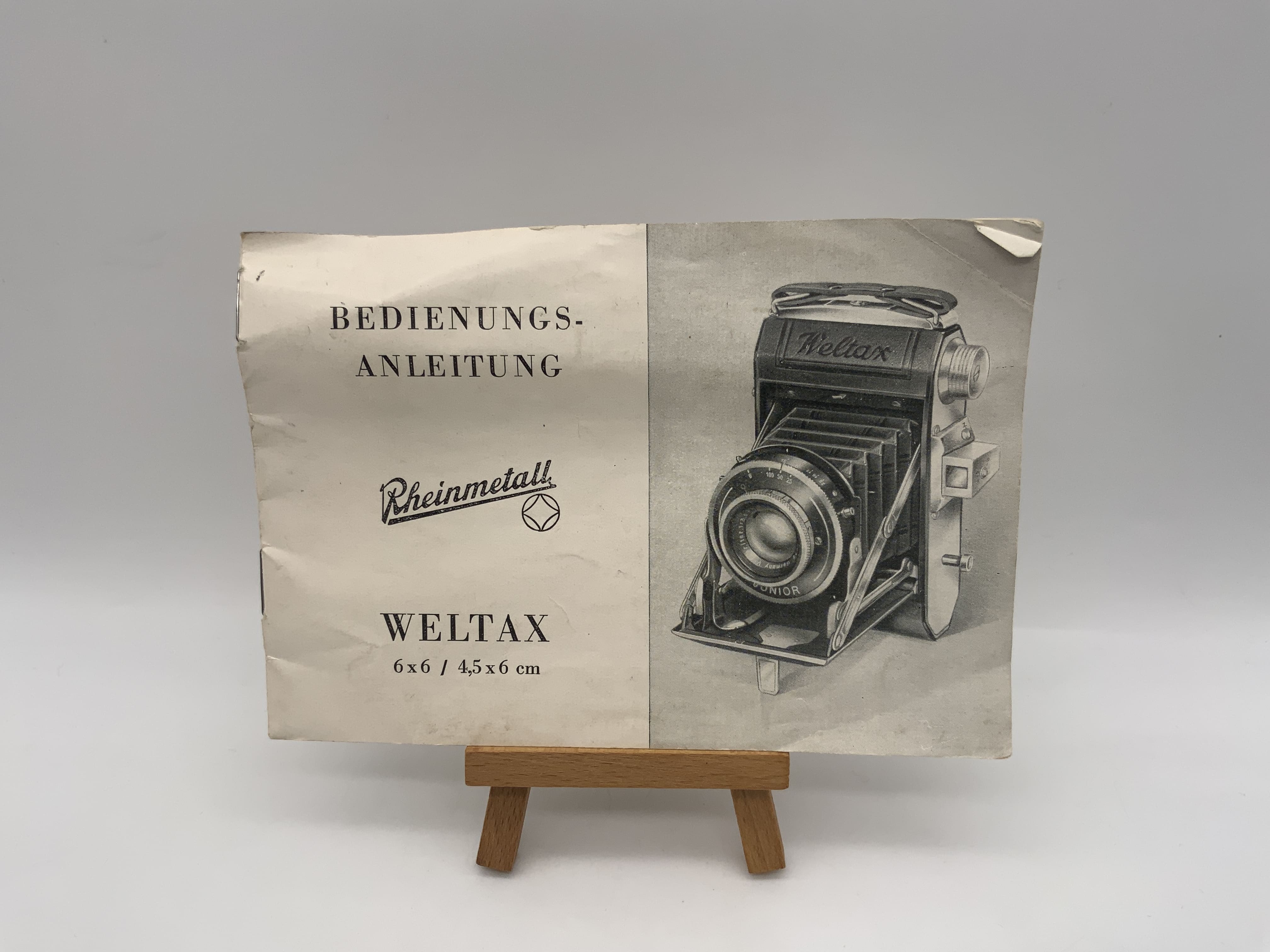 Rheinmetall Weltax 6x6 / 4,5x6cm Gebrauchsanweisung Bedienungsanleitung Deutsch