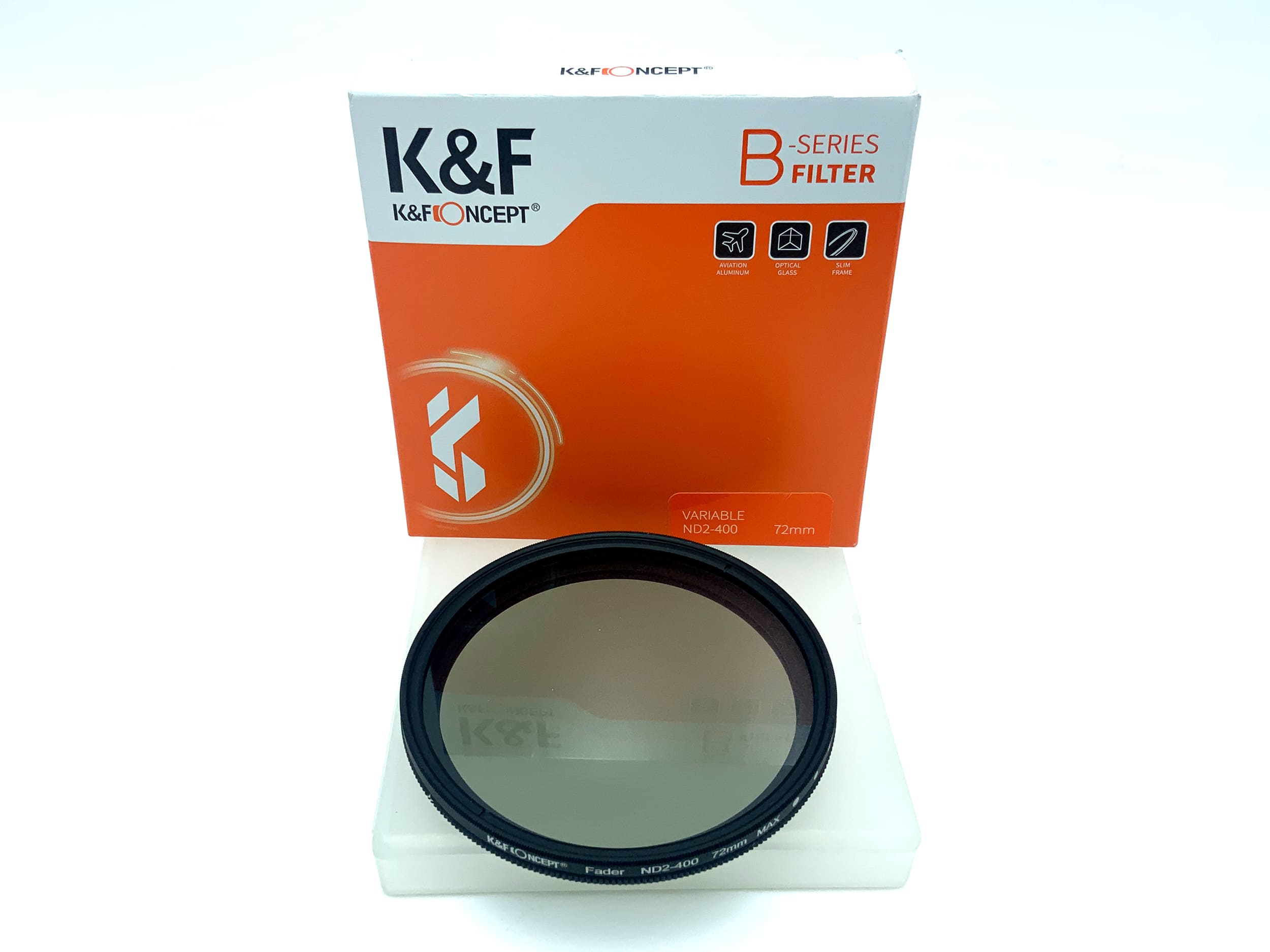 K&F Concept Graufilter B Serie Variable ND2-400 in OVP Filter 72mm Kreisförmig