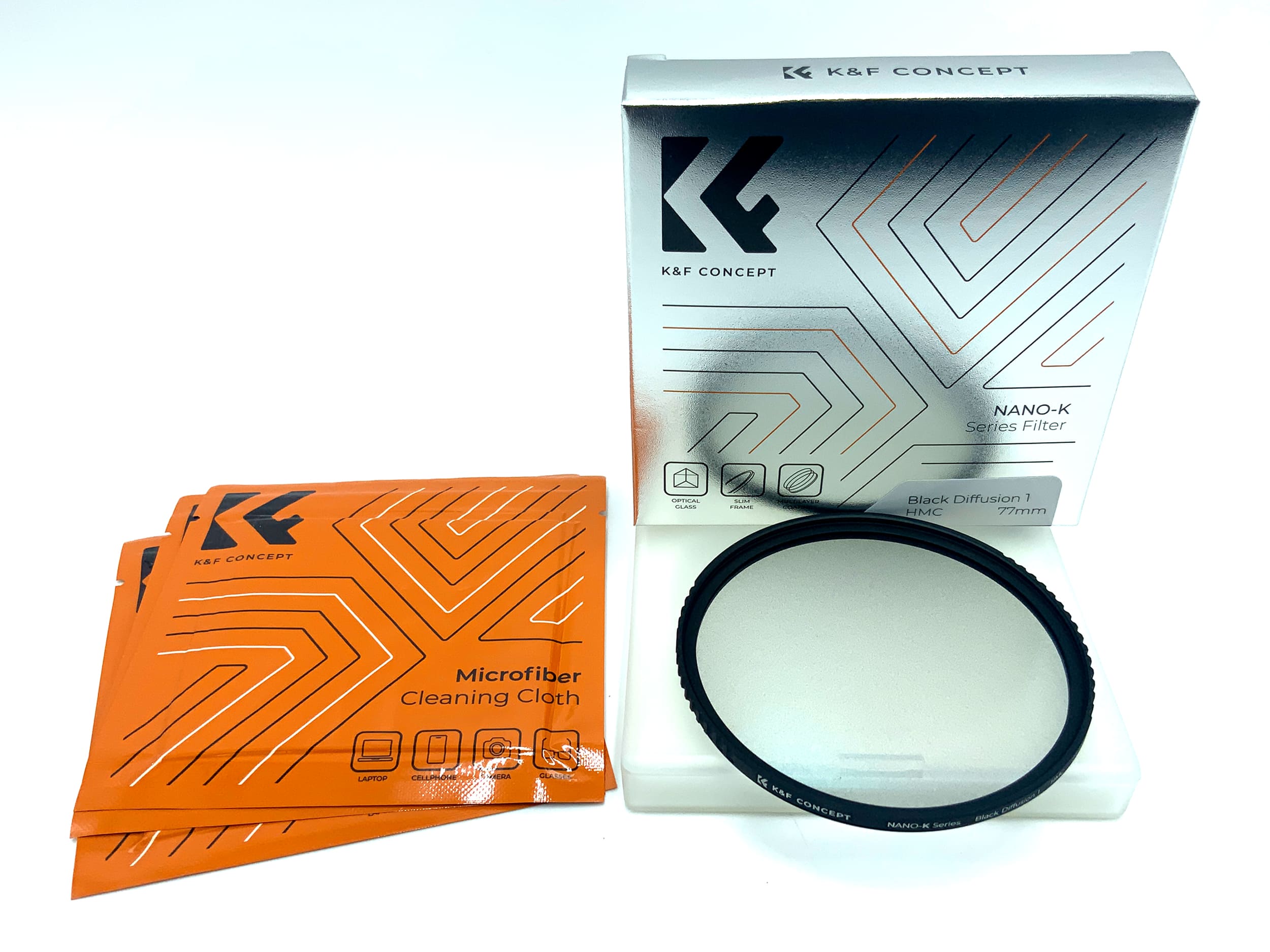 K&F Concept Black Diffusion 1 Nano-K HMC in OVP Filter 77mm Kreisförmig
