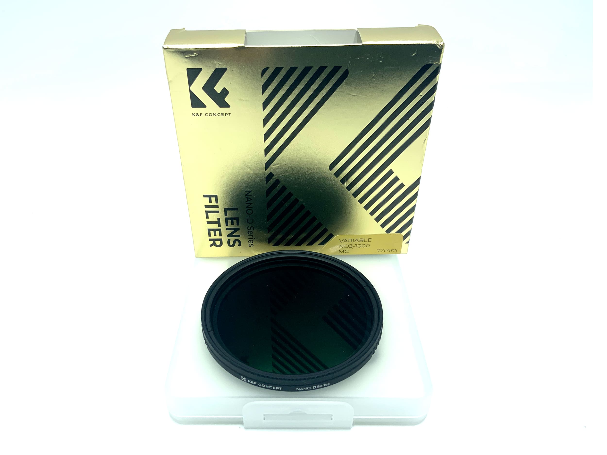 K&F Concept Graufilter Nano-D Variable ND3-1000 MC OVP Filter 72mm Kreisförmig