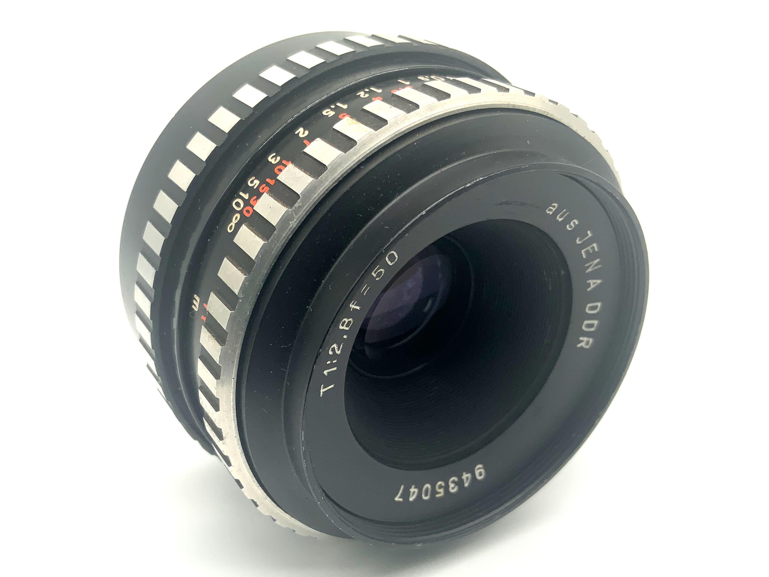 Carl Zeiss "aus Jena" Tessar 50mm 1:2.8 Zebra Festbrennweite (M42) Pilz!