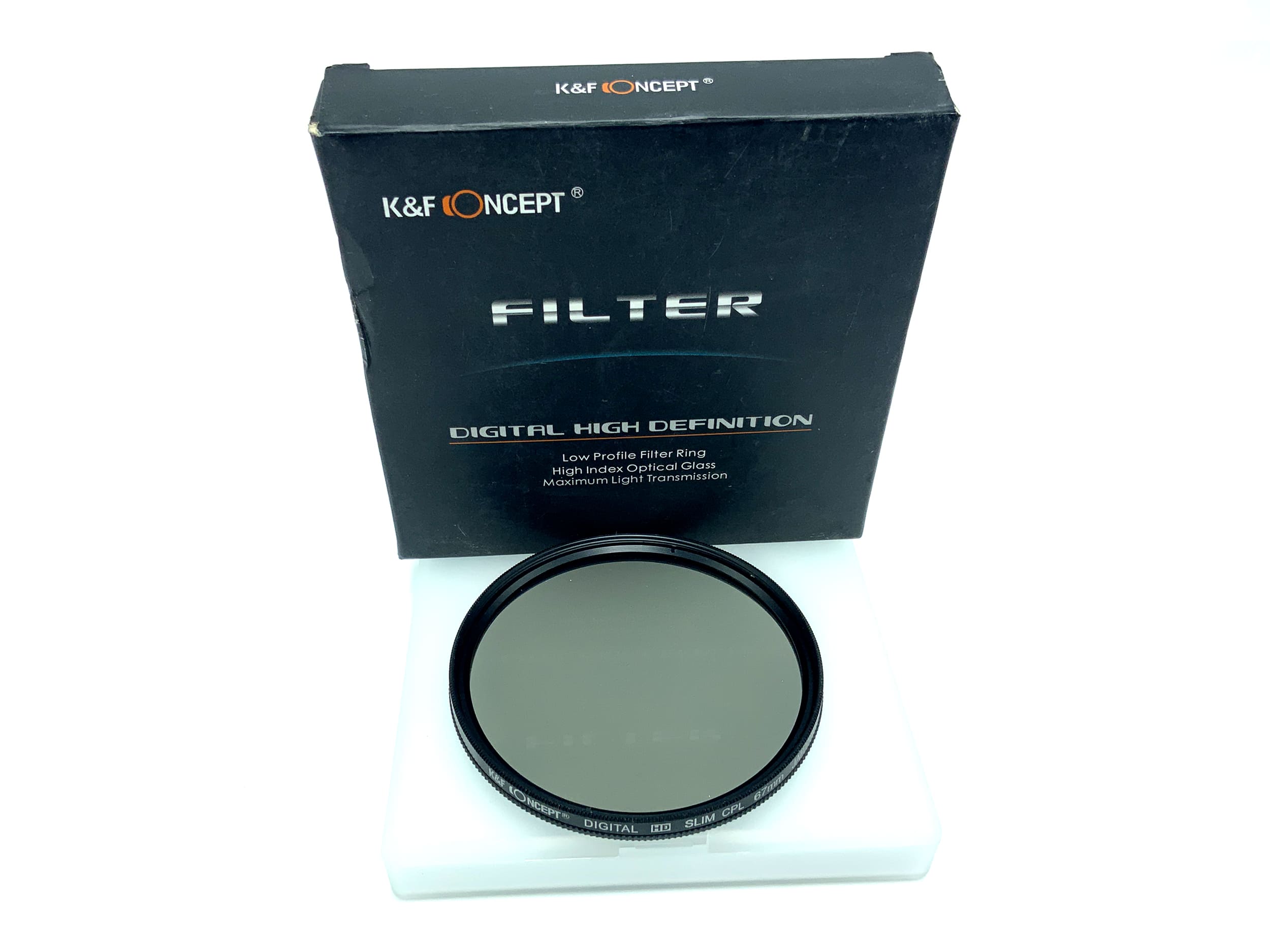 K&F Concept Polfilter Digital HD Slim CPL Optics in OVP Filter 67mm Kreisförmig