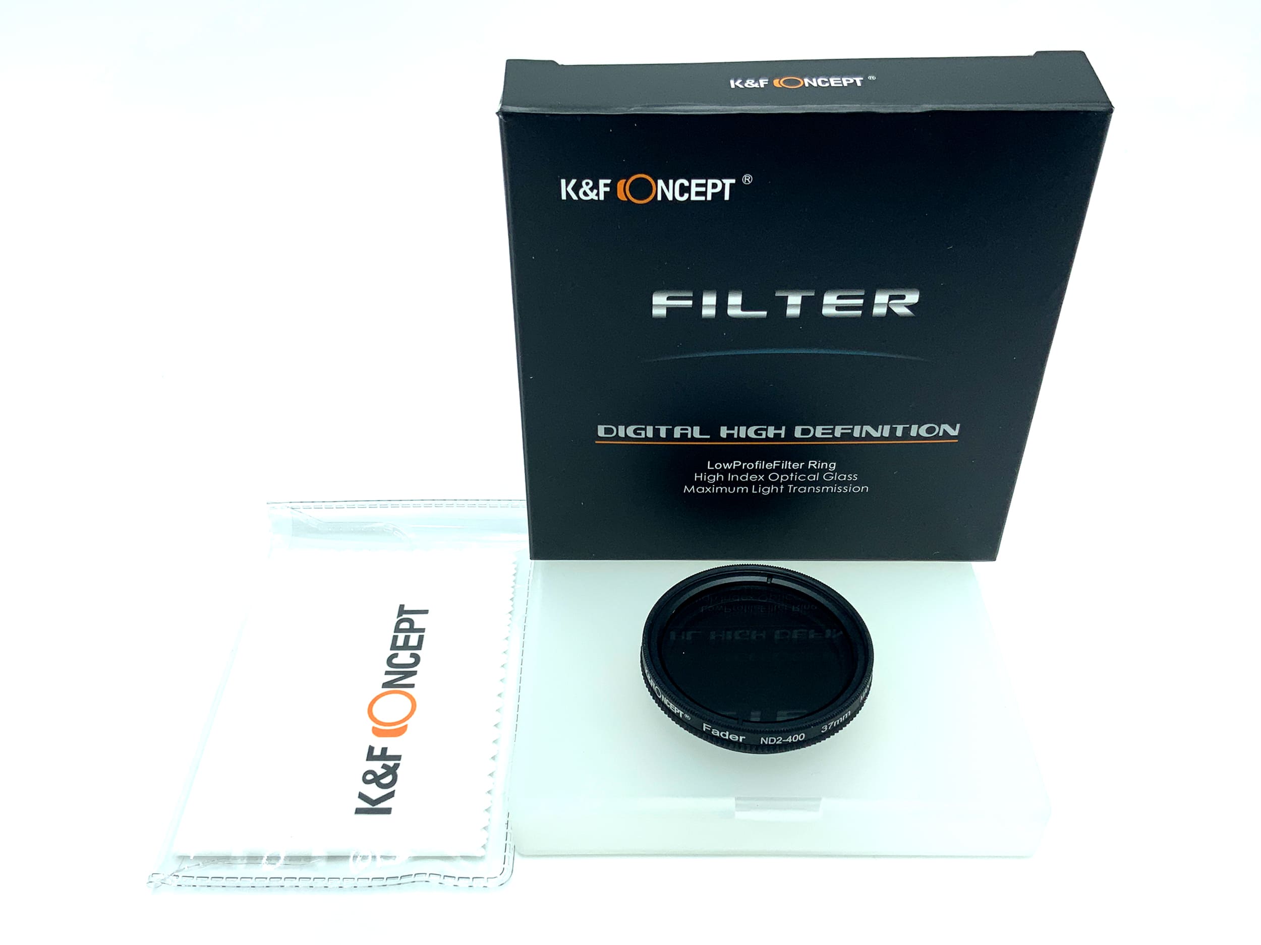 K&F Concept Graufilter Fader Variable ND2-400 in OVP Filter 37mm Kreisförmig
