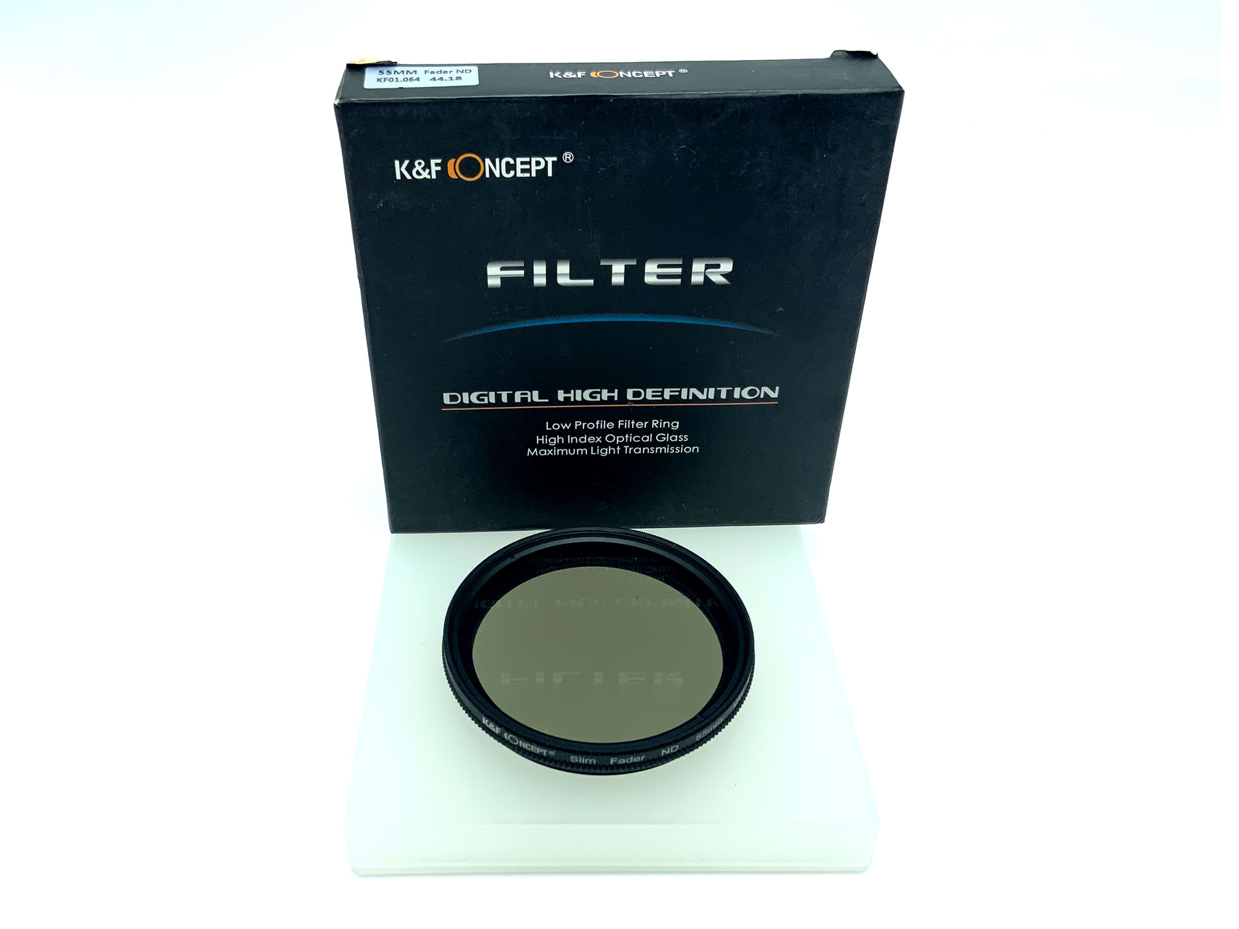 K&F Concept Graufilter Slim Fader ND in OVP Filter 55mm Kreisförmig