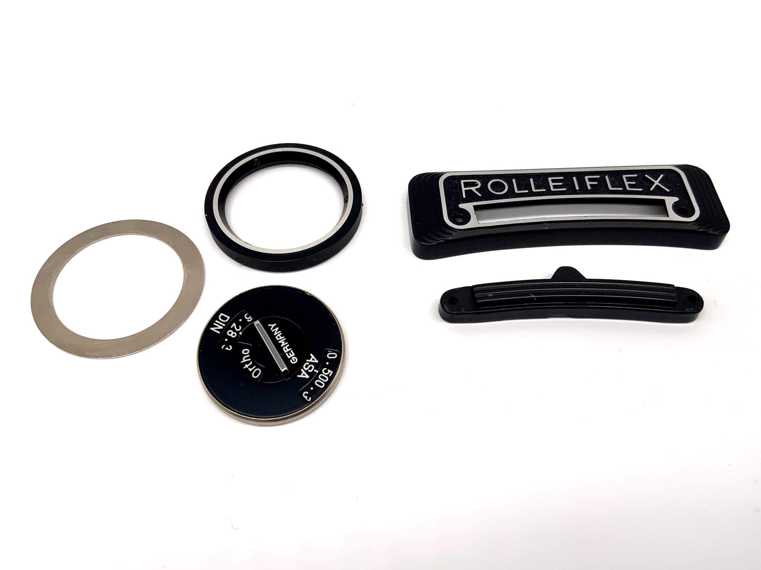Rollei F&H Belichtungsmesser Abdeckung mit Namensschild für Rolleiflex TLR