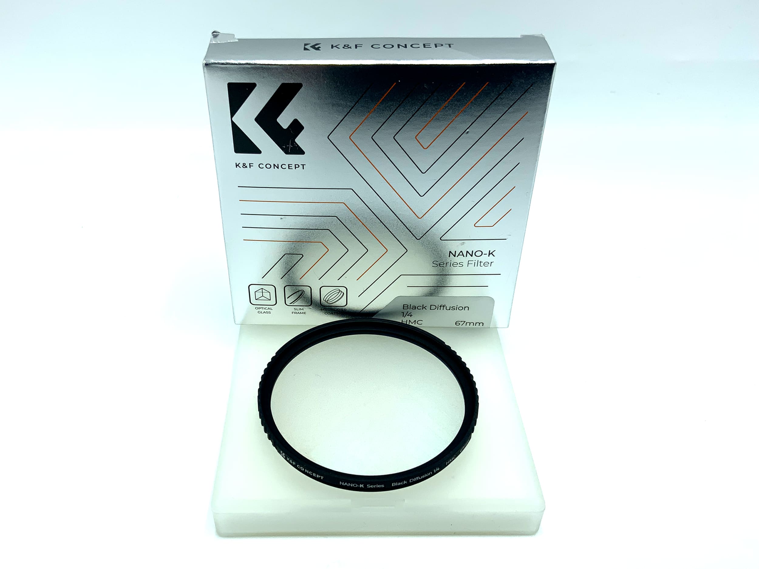 K&F Concept Black Diffusion 1/4 Nano-K HMC in OVP Filter 67mm Kreisförmig