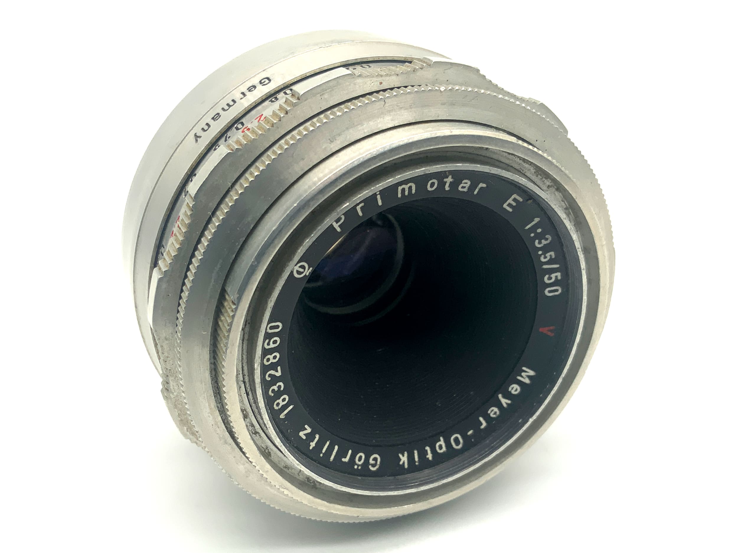 Meyer-Optik Görlitz Primotar E red V Q1 50mm 1:3.5 Objektiv Festbrennweite (M42)