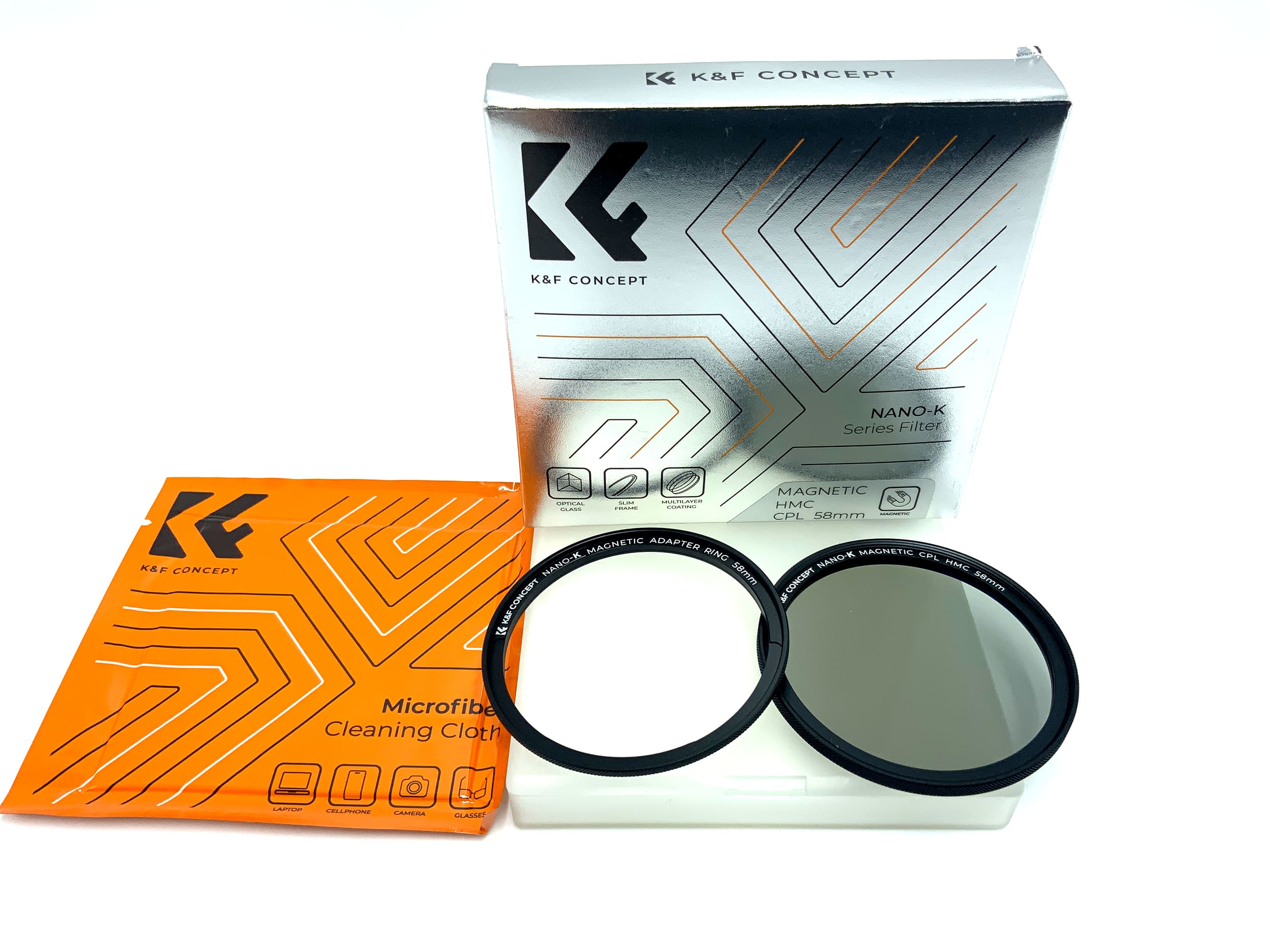 K&F Concept Polfilter Nano-K Magnetic HMC CPL in OVP Filter 58mm Kreisförmig