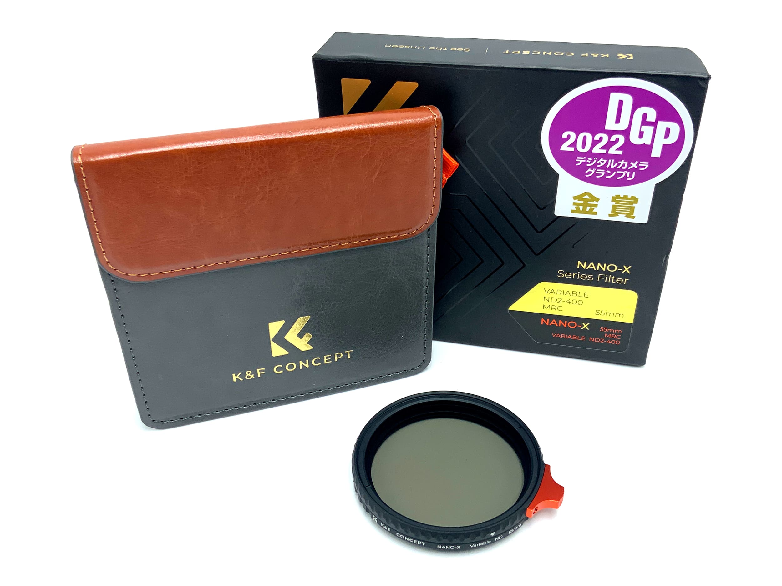 K&F Concept Graufilter Nano-X MRC Variable ND2-400 OVP Filter 55mm Kreisförmig