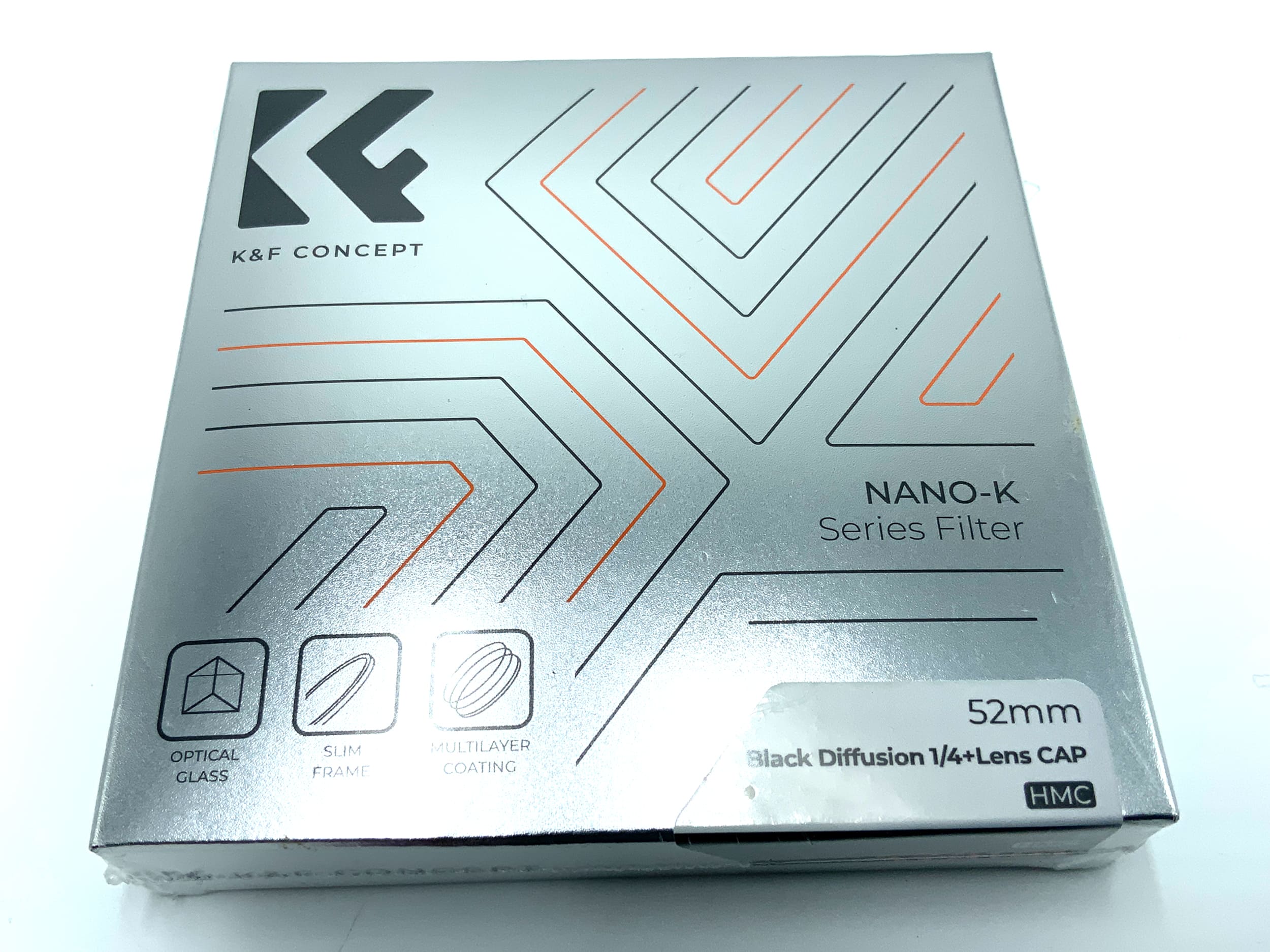 K&F Concept Filterset Nano-K HMC Black Diffusion 1/4+Lens Cap in OVP Filter 52mm